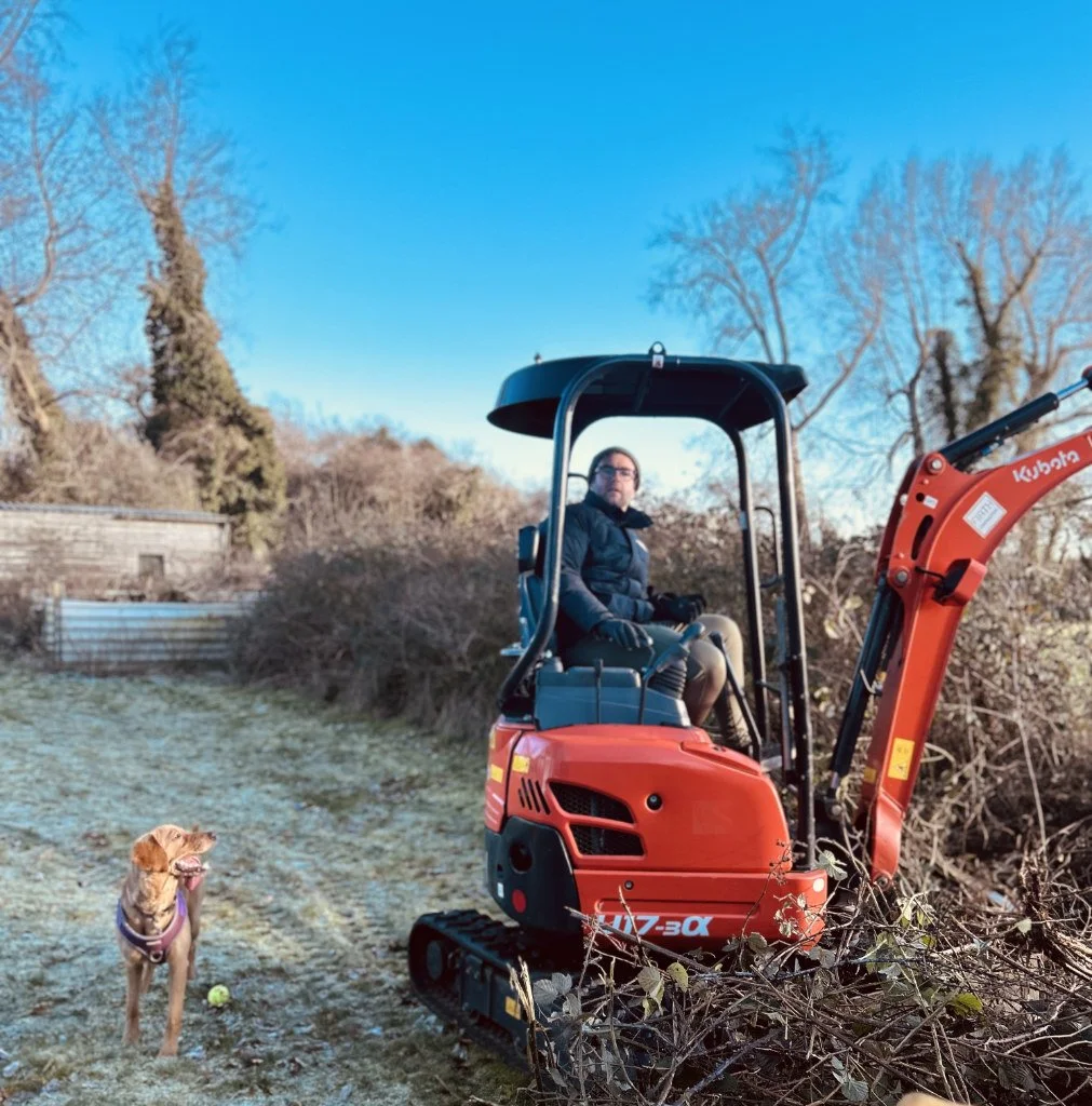 excavator work