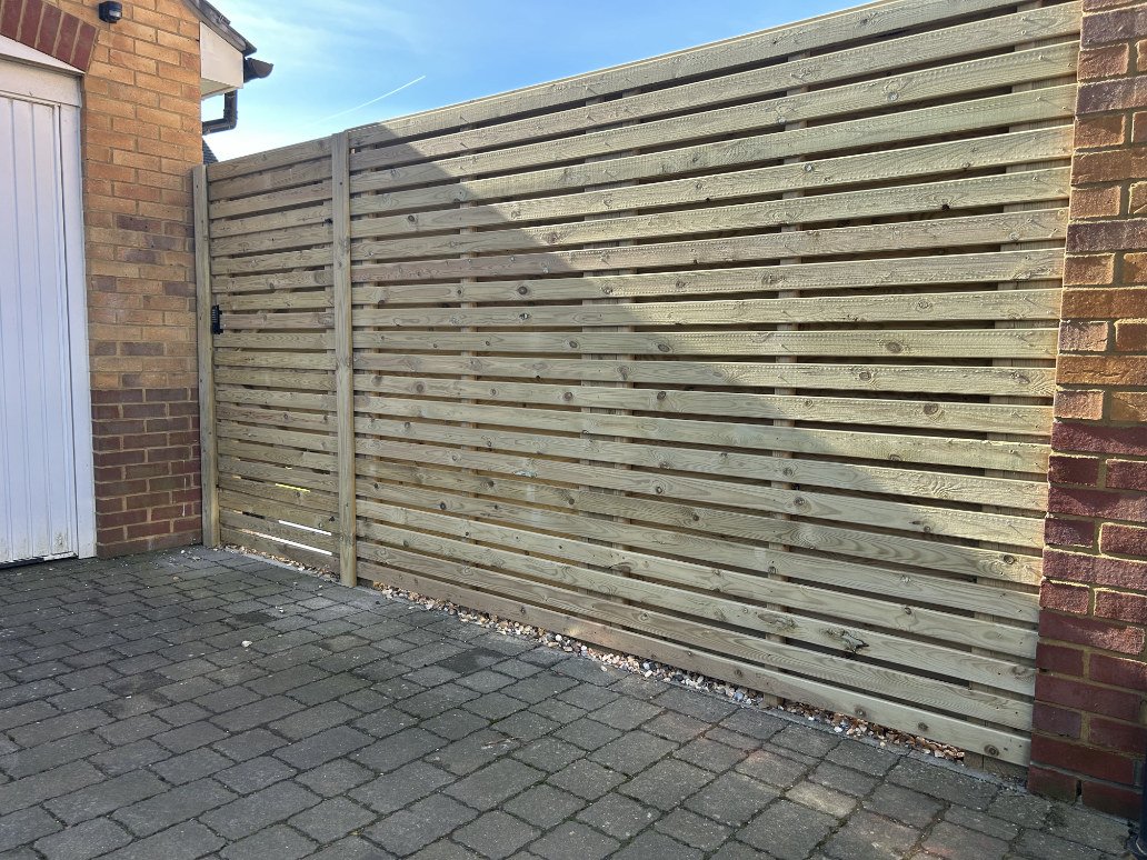 Slatted fencing west wittering