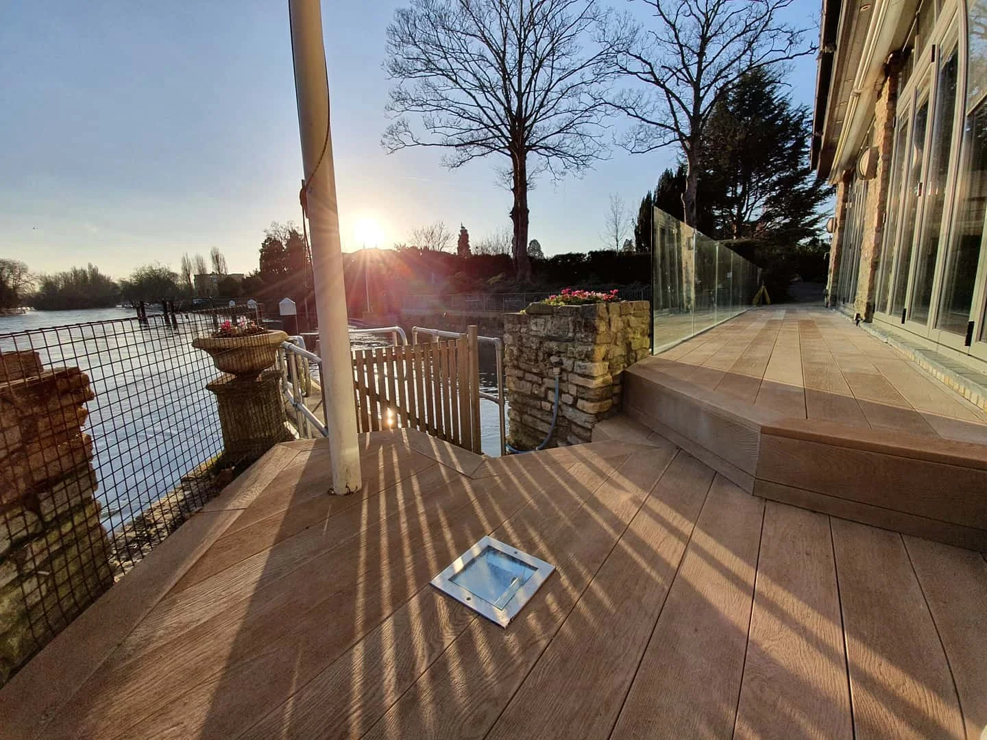 stepped decking