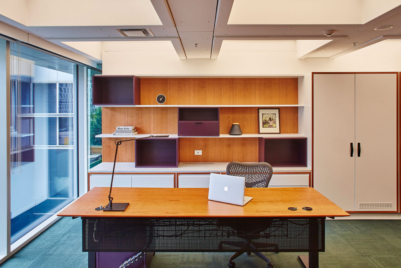 Office Large Square Shape PODS Custom Bespoke LED Lighting Stretch Diffuser Ceiling