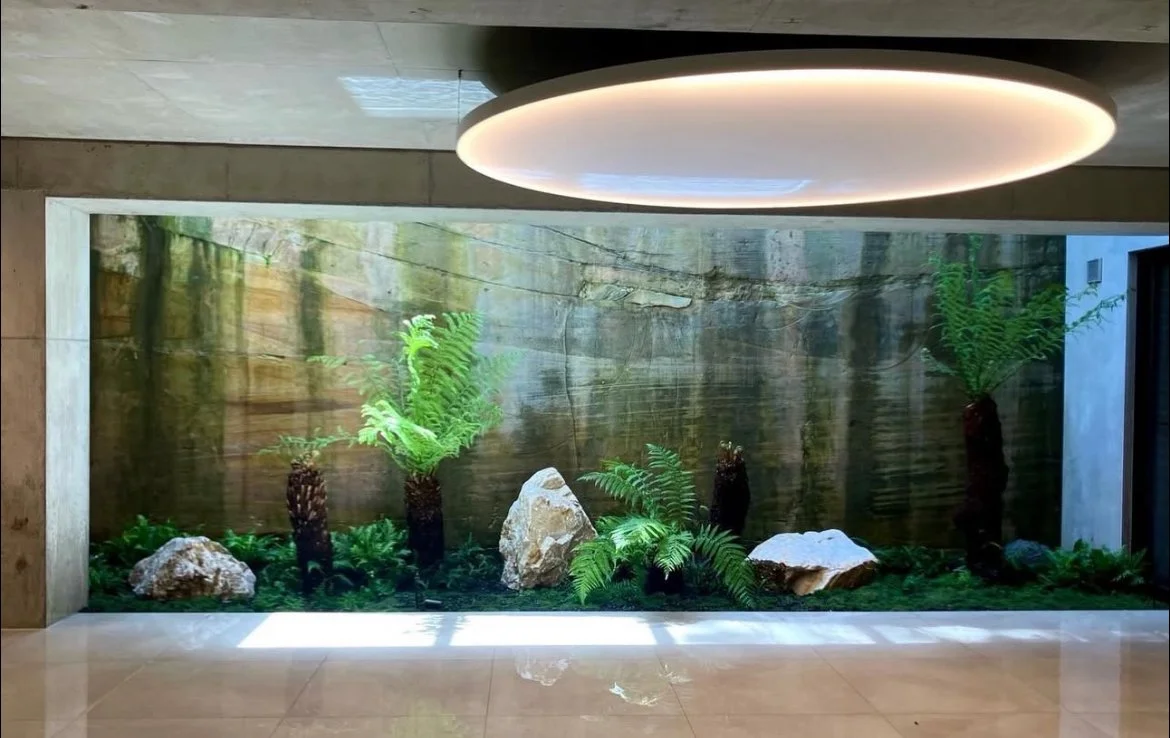 Courtyard Large Round Circle Shape Custom Bespoke LED Lighting Stretch Diffuser Ceiling