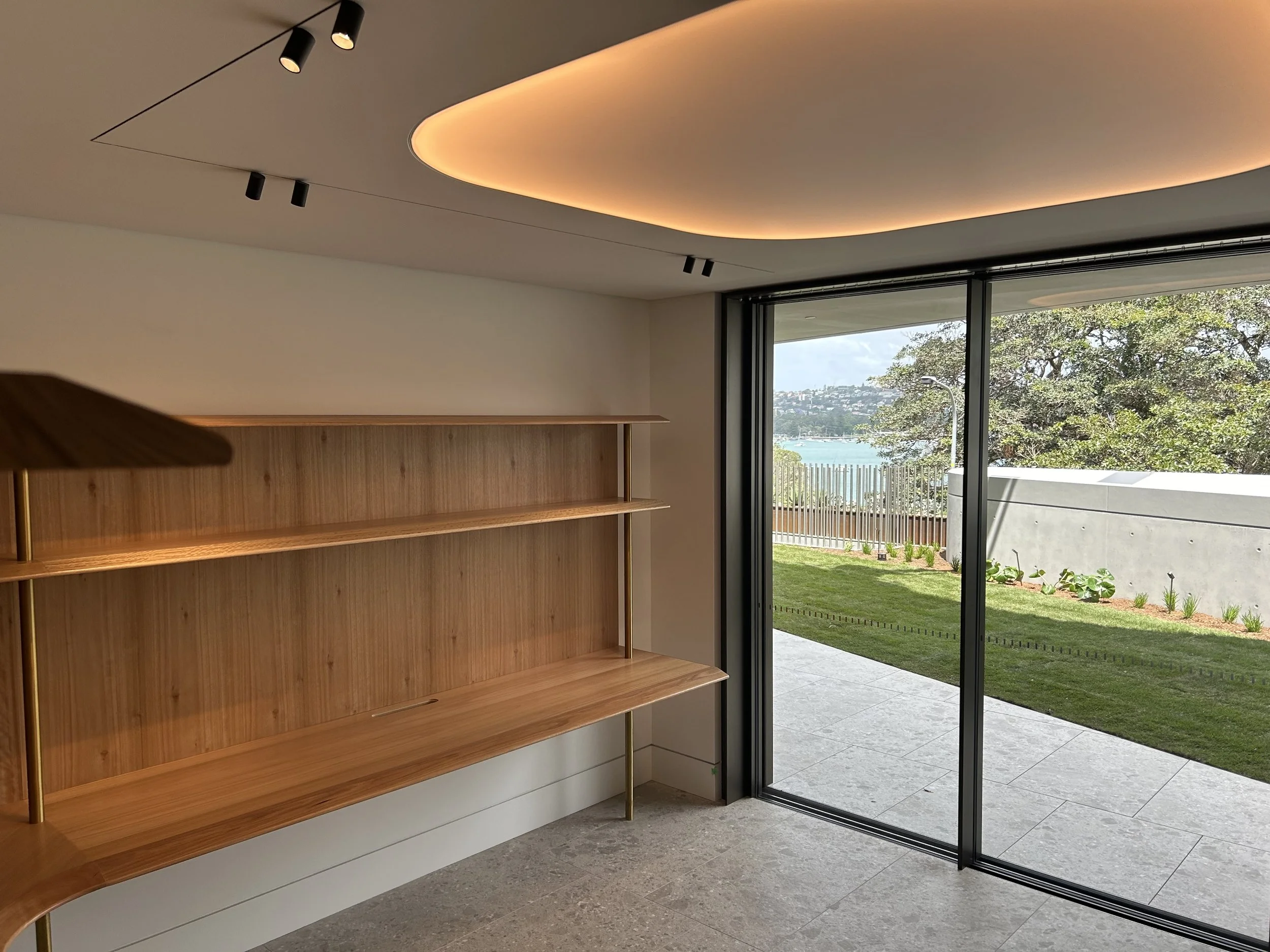 Office Study Room Large Rectangle Shape Custom Bespoke LED Lighting Stretch Diffuser Ceiling