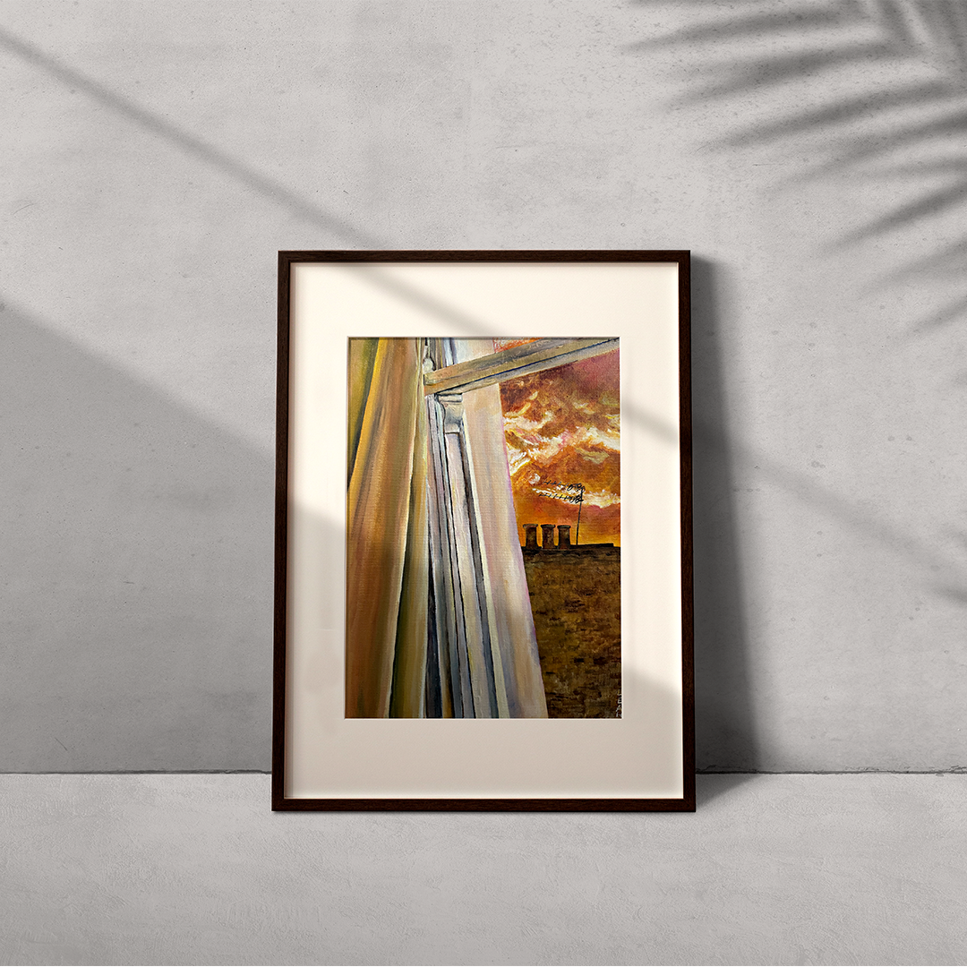 Finsbury Park Sky - Mounted Art Print