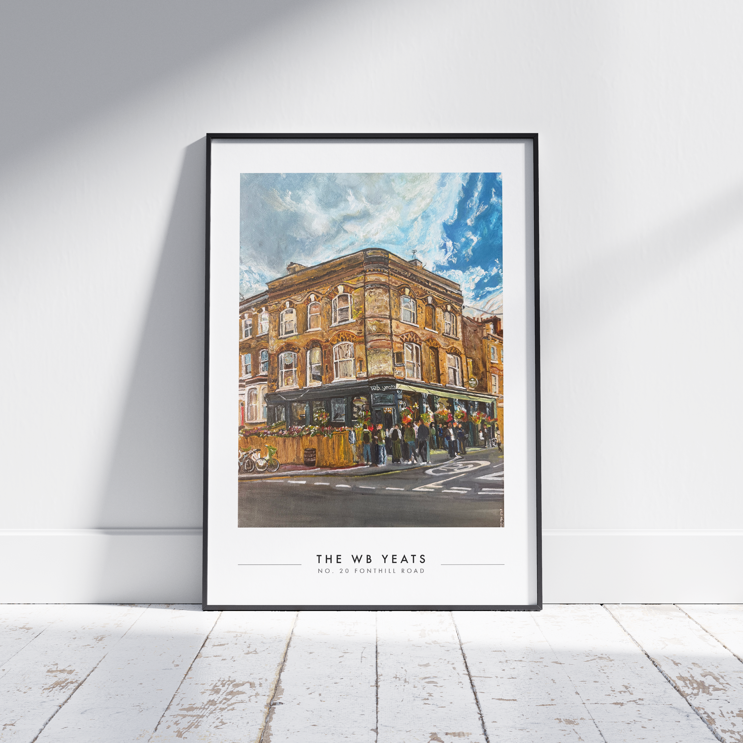 The WB Yeats, Finsbury Park, Art Print