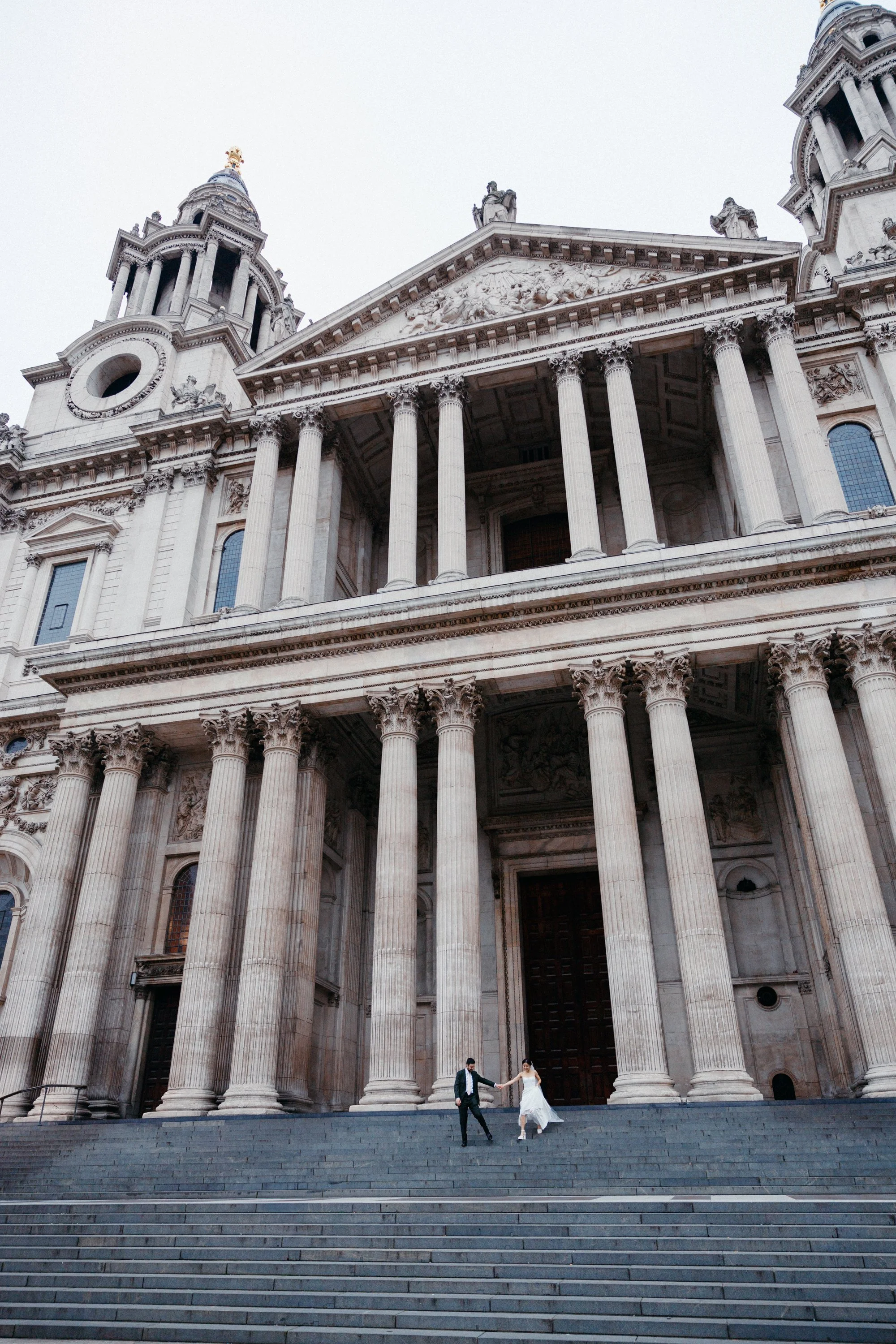 St Pauls Cathedral Wedding Photographer 35mm Film Documentary Wedding Photographer London