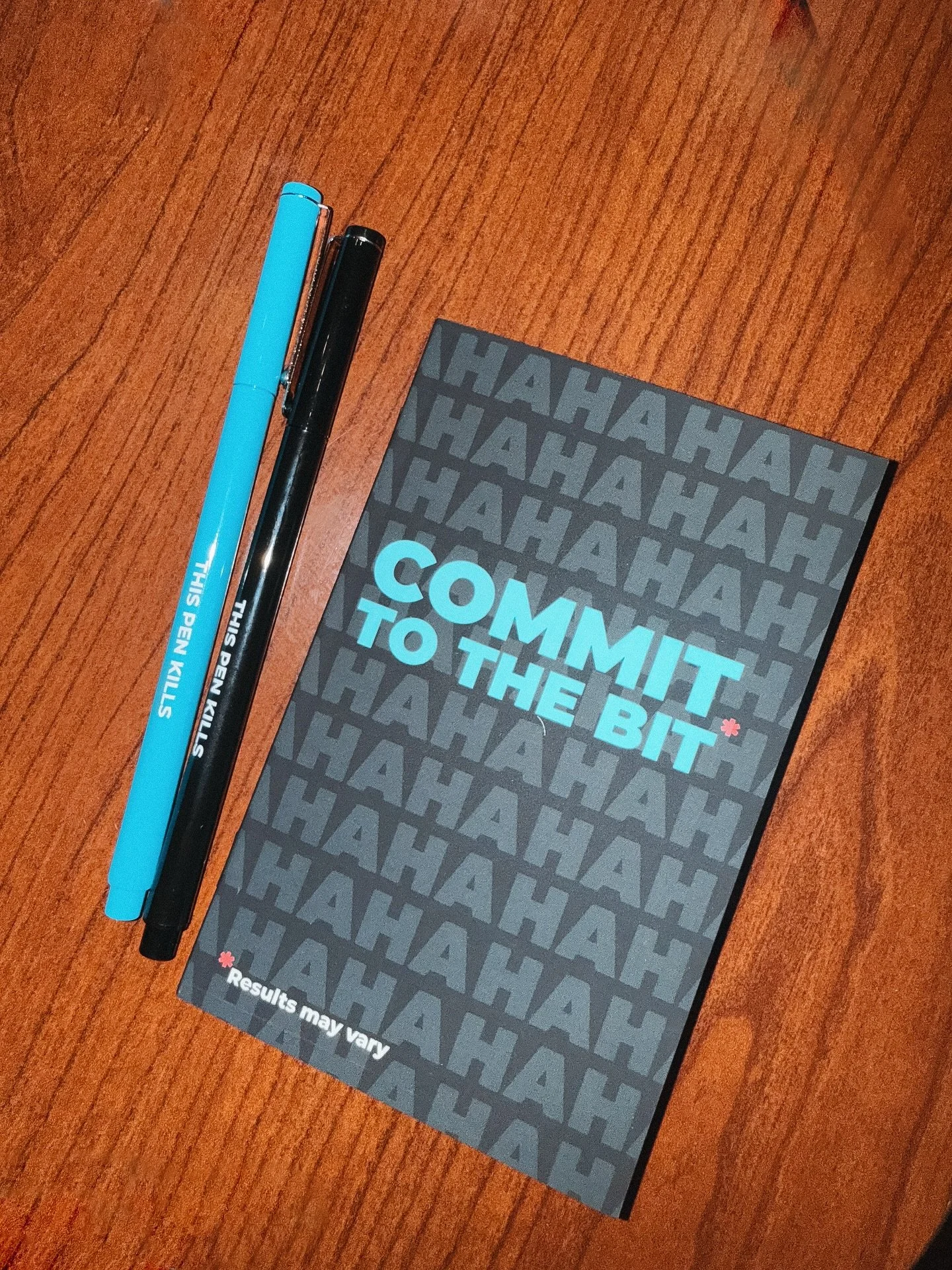 Happy Omaha Comedy Fest weekend to those who celebrate!! 

We got to work with the amazing team of @omahacomedyfest to put together little gifts for their comedians that included this lil pocket notebook and the cult favorite Le Pen! 

If you&rsquo;r