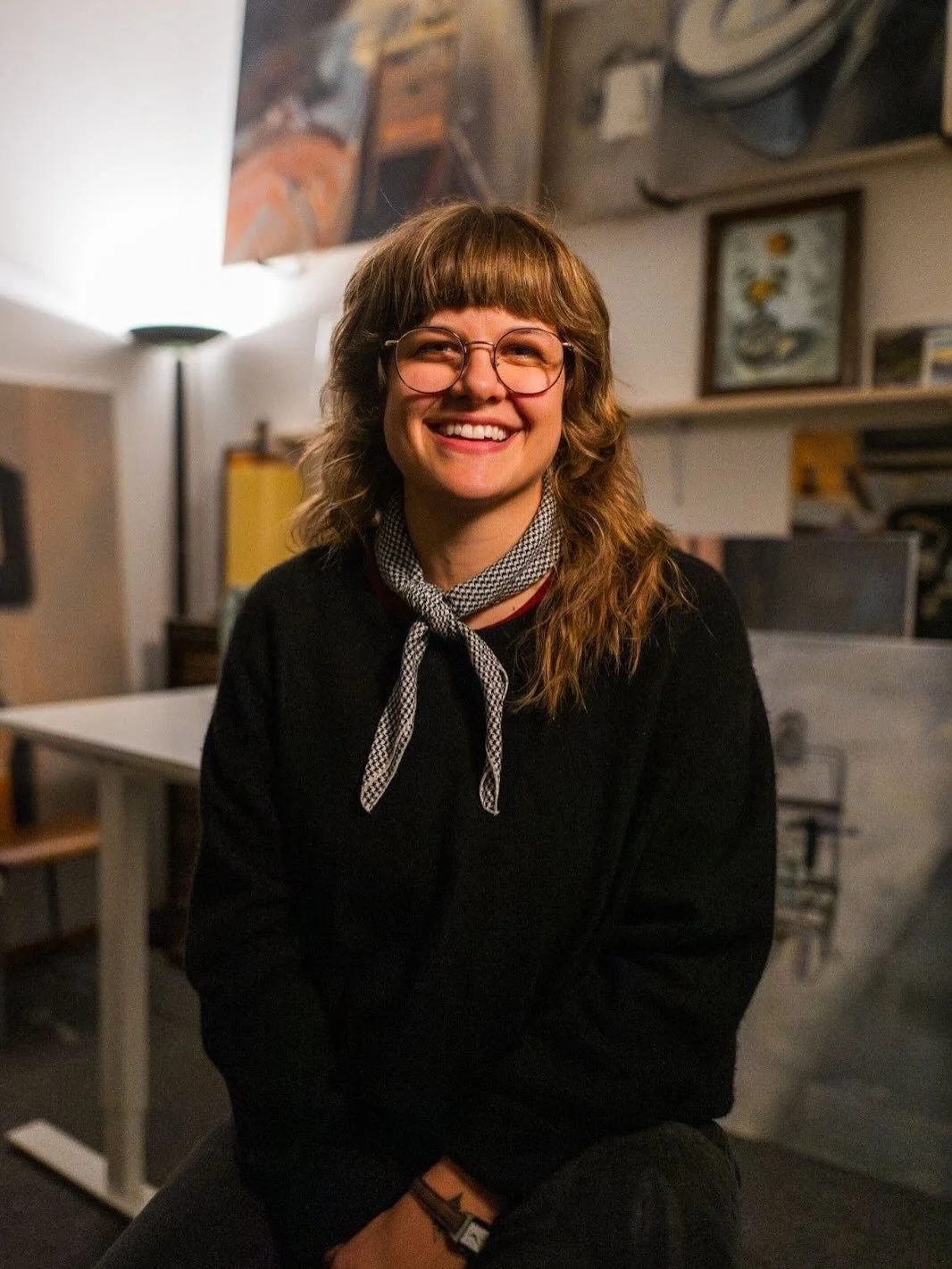 Meet our next featured artist, @bayleebennettart! We&rsquo;re so excited to launch our collab merch, but in the meantime, here&rsquo;s a sneak peak of her art. 

Baylee Bennett is an oil painter living in Omaha, NE. Her work focuses on the intimate a