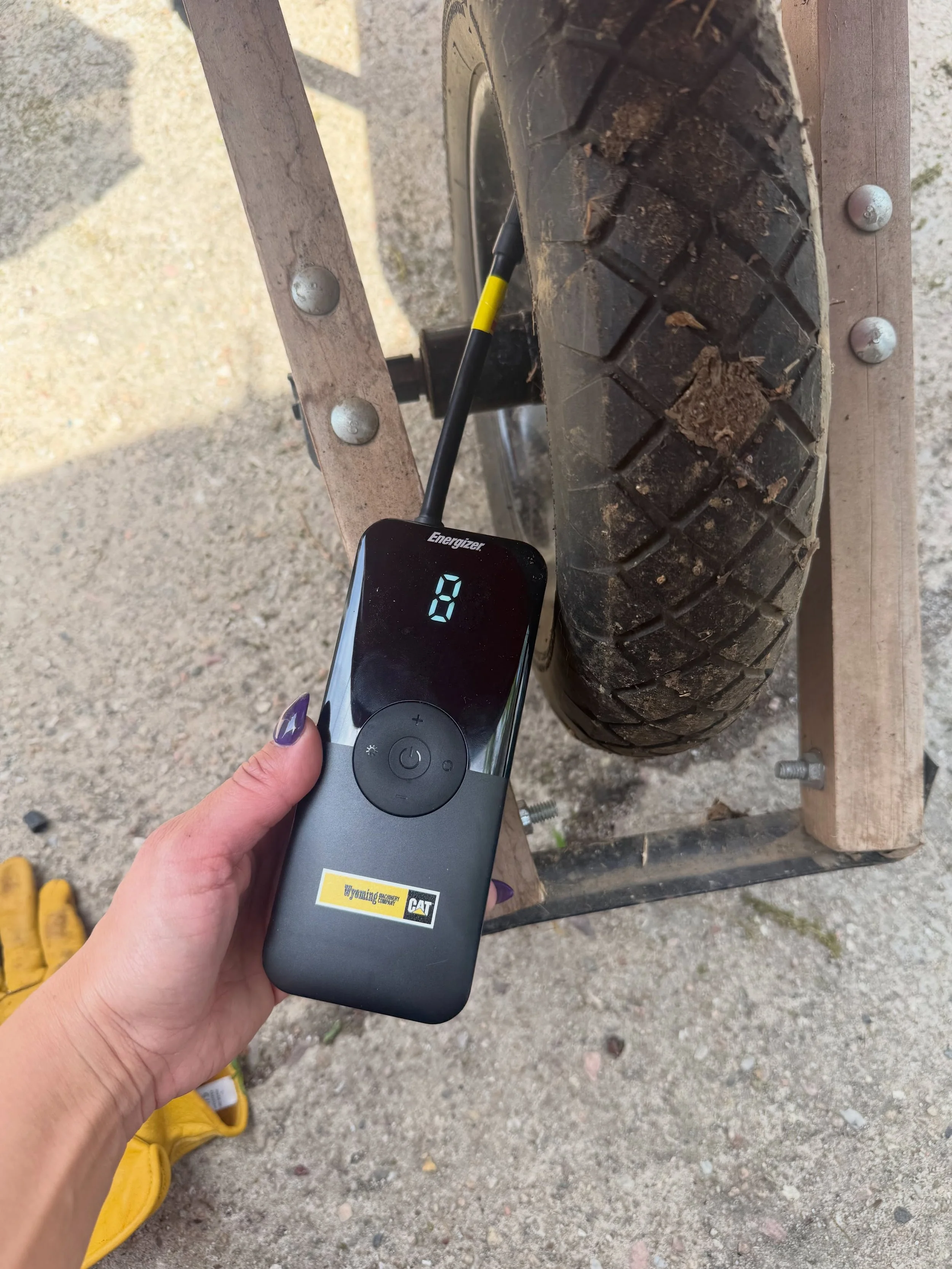 Sure you could load your wheel barrow / bike / scooter / basketballs into your car and take them to a gas station to get filled up with air. Or you could use your gifted energizer air pump and save yourself the hassle! 

Logical gifts that you didn&r