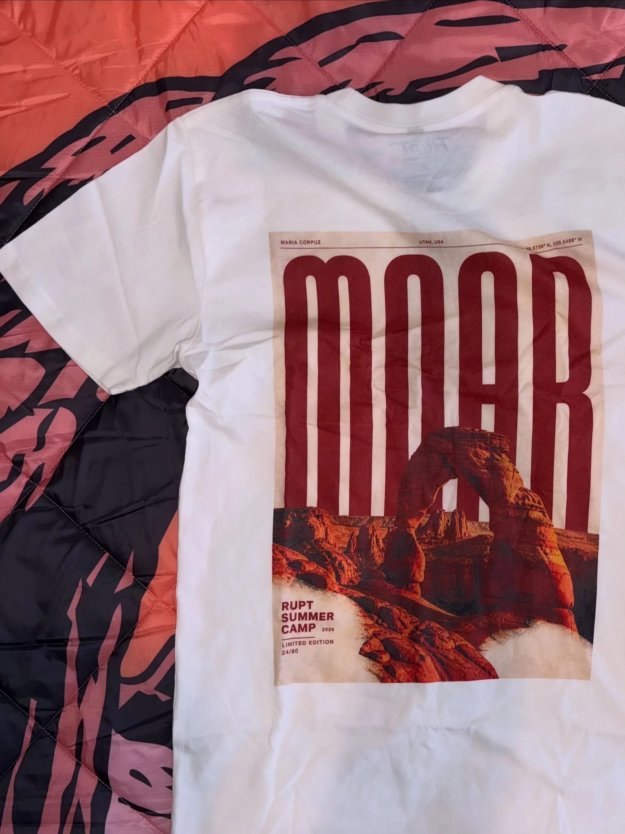 A tee shirt with my name on it?! A stroke of genius from @ruptcompany! 

We&rsquo;re at their summer camp in Moab, Utah this week to challenge assumptions and rethink what promo can become. I&rsquo;ve been loving getting to meet other folks in the in