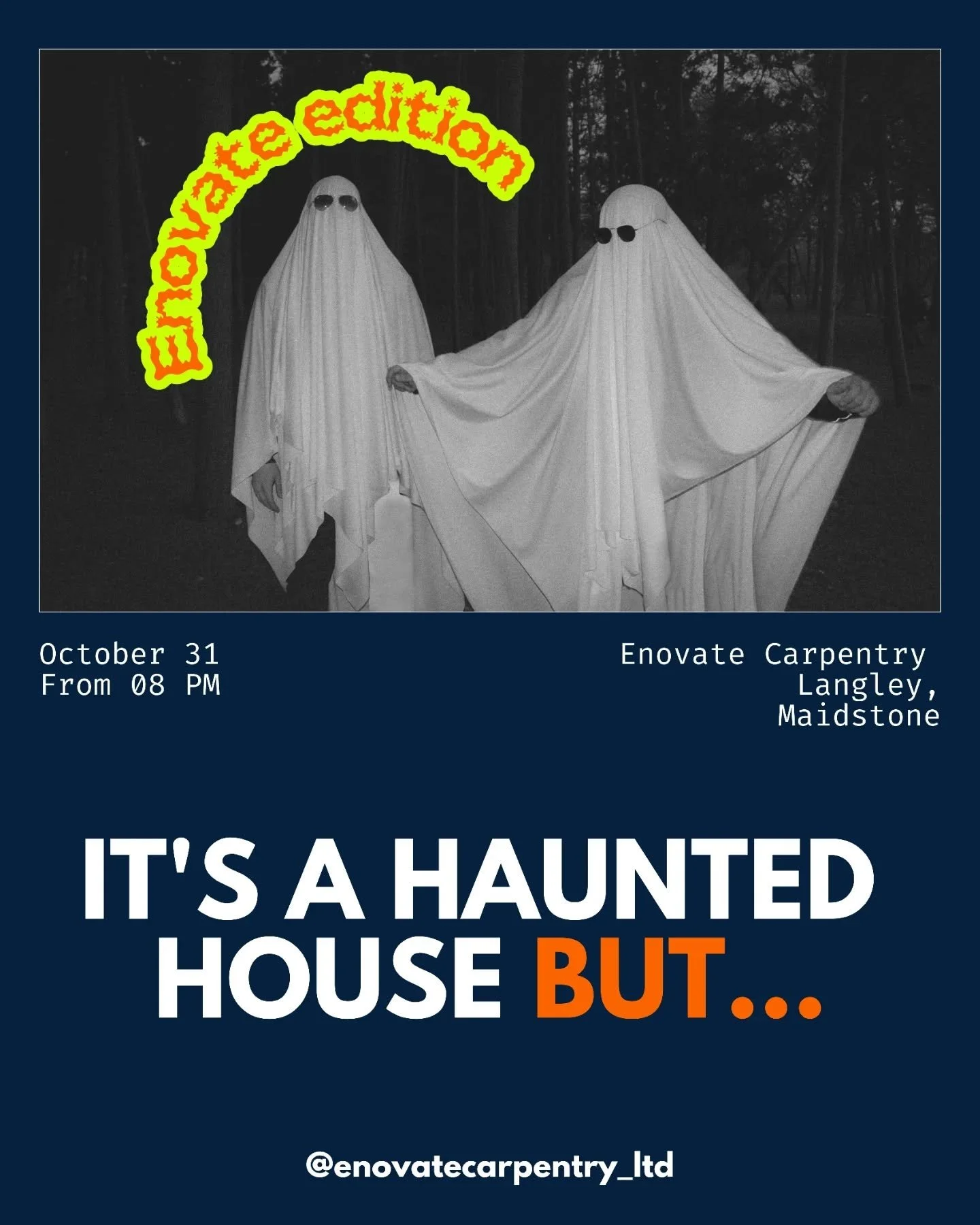 A haunted house BUT it&rsquo;s Enovate Carpentry ☠️ 

From &ldquo;it&rsquo;s just a small job&rdquo; to &ldquo;can you do it any cheaper?&rdquo; we&rsquo;ve seen it all!

Built-ins, banter, and the occasional ghost of a missing pencil ✏️ 👻

If you&r