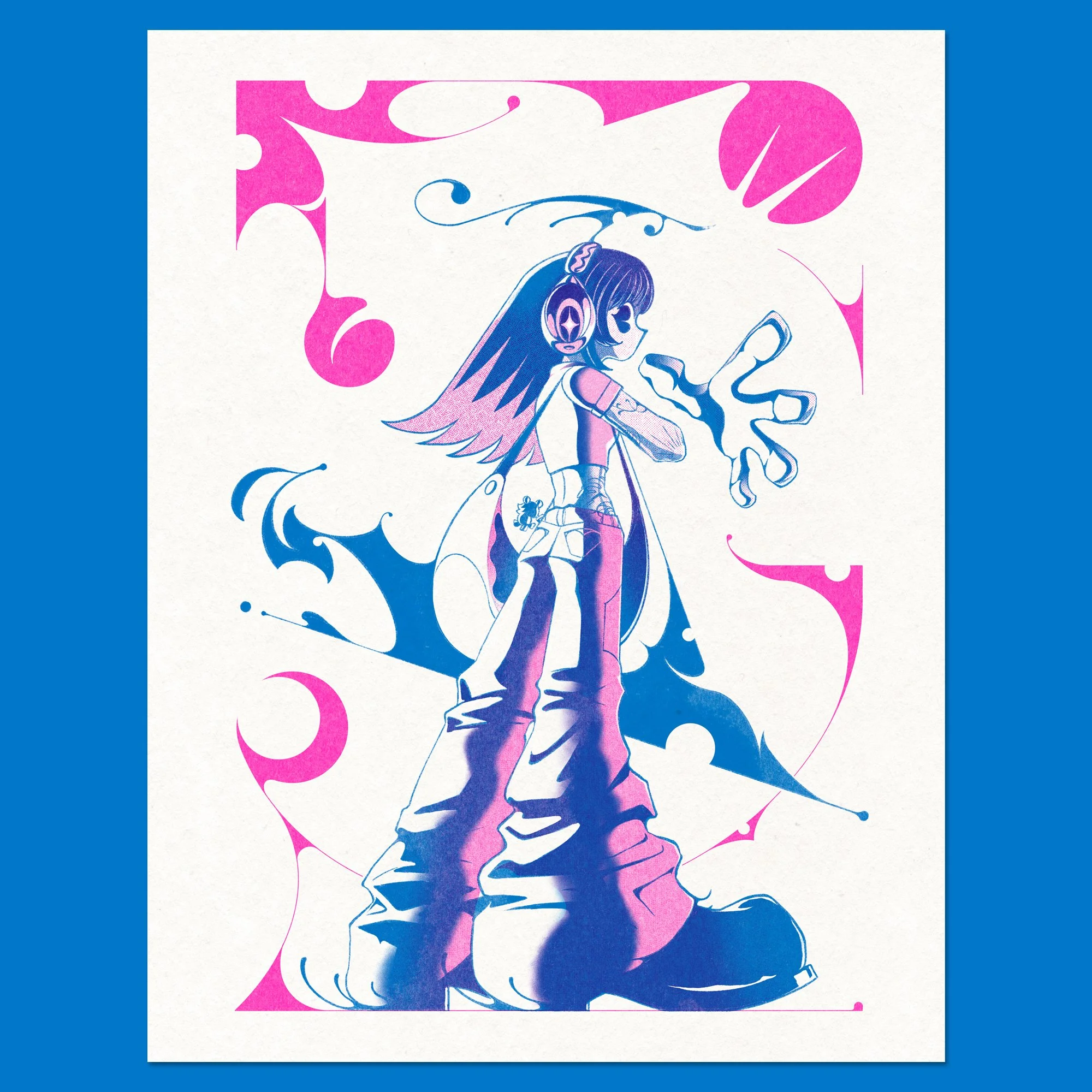 GUNN3R Risograph Print