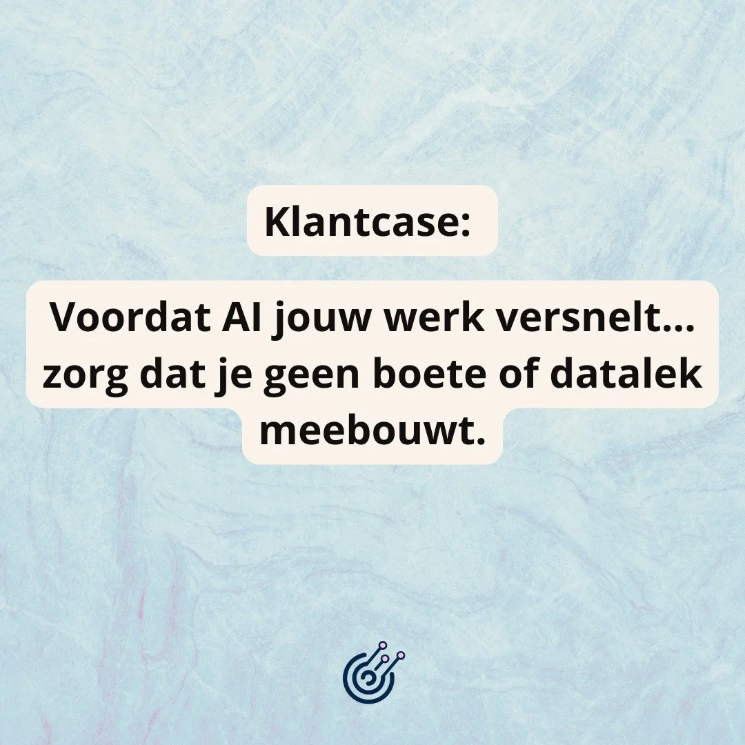 We willen AI inzetten om ons werk te versnellen&hellip; waar beginnen we?

Dat vroeg een notariskantoor dat met gevoelige gegevens werkt. Tijdens de pre-privacy &amp; AI check zagen we al snel:

AI + deze data = hoge risico&rsquo;s.

We hebben hun pr