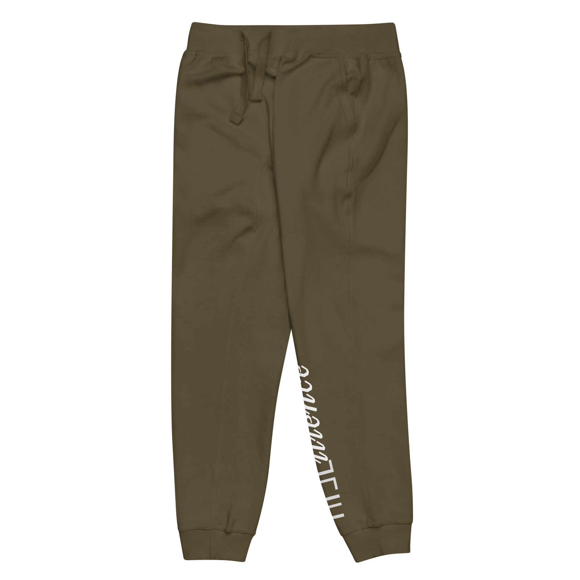 unisex-fleece-sweatpants-military-green-front-left-67dc5101b51a4.jpg
