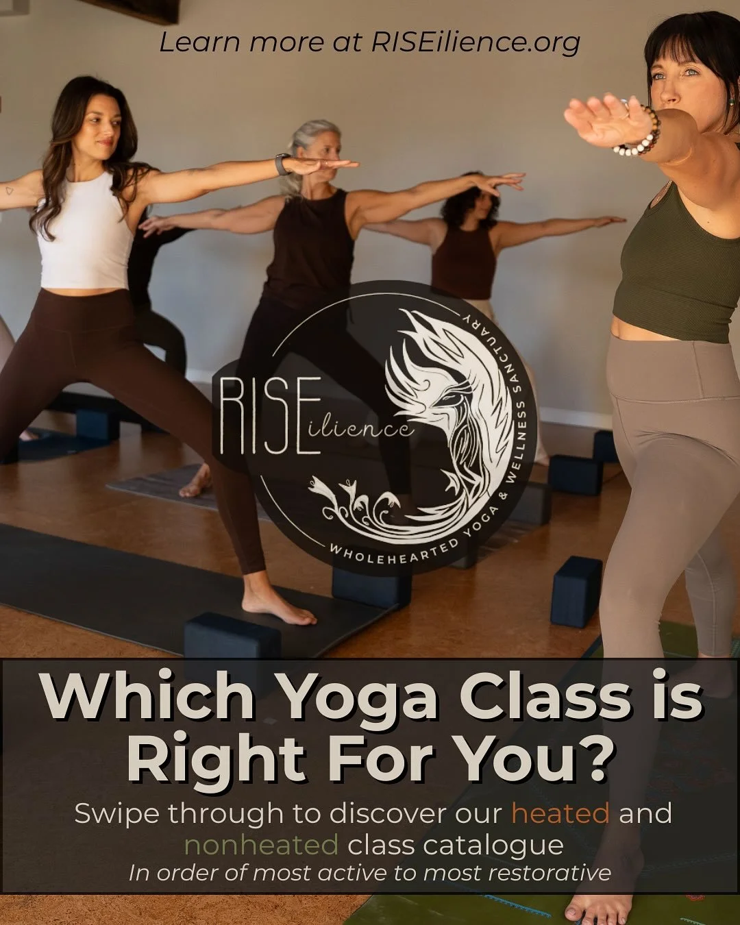 Find the practice that fits your pace, your body, your season. From grounding restoration to heat-driven flow, each class offers a different entry point into strength, mobility, peace of mind, and rest.
Which one are you choosing this week? 

See you