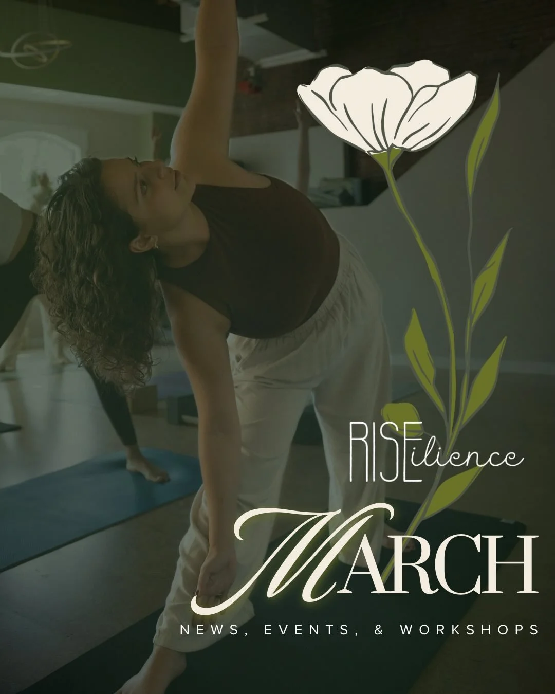 Special Message from Priscilla:
Hey yall, March is my birth month, and THEREFORE I request that you make haste (!!) and scadoodle on over to RISEilience &amp; Phoenix Cafe for our extremely thoughtful events, workshops, and classes this month. See yo