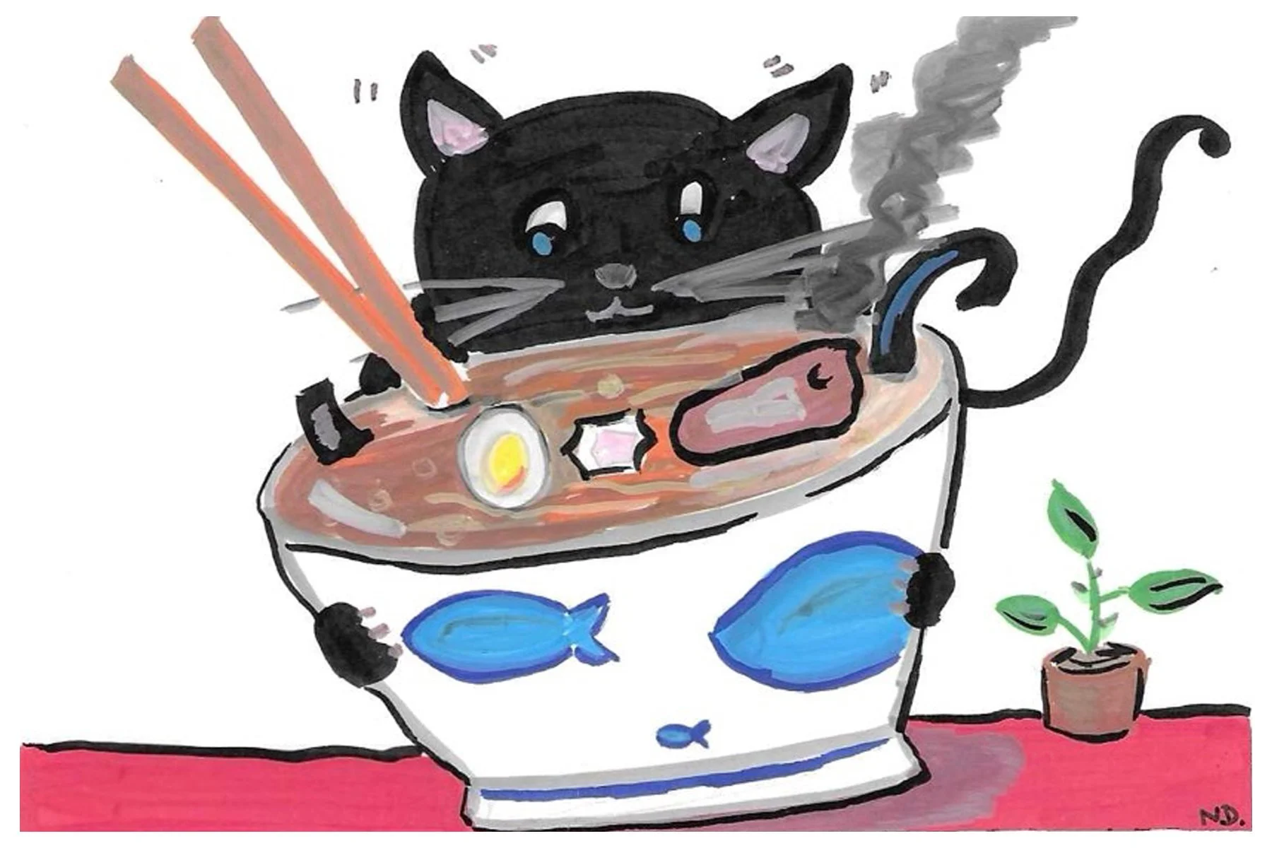 Chocolat mange des Ramens.jpg