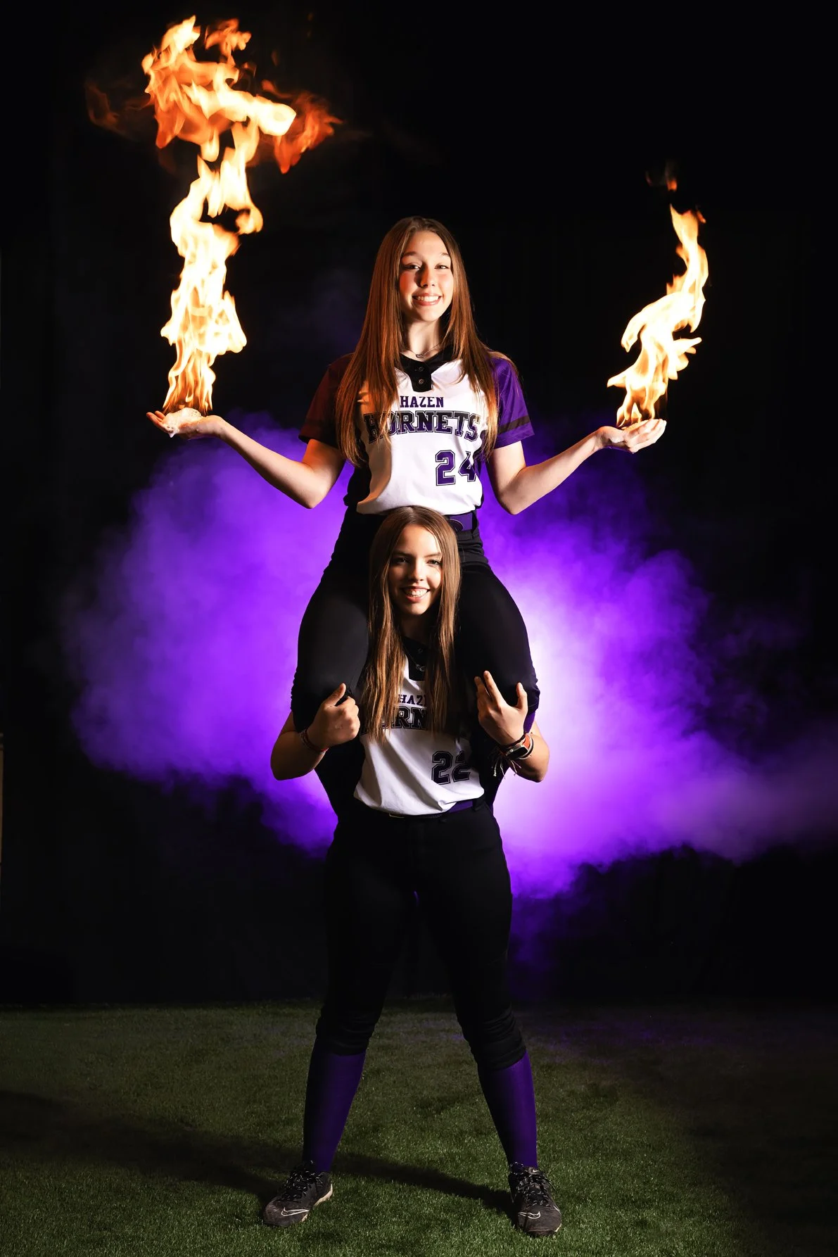 sports photographers in central arkansas with fire.jpg