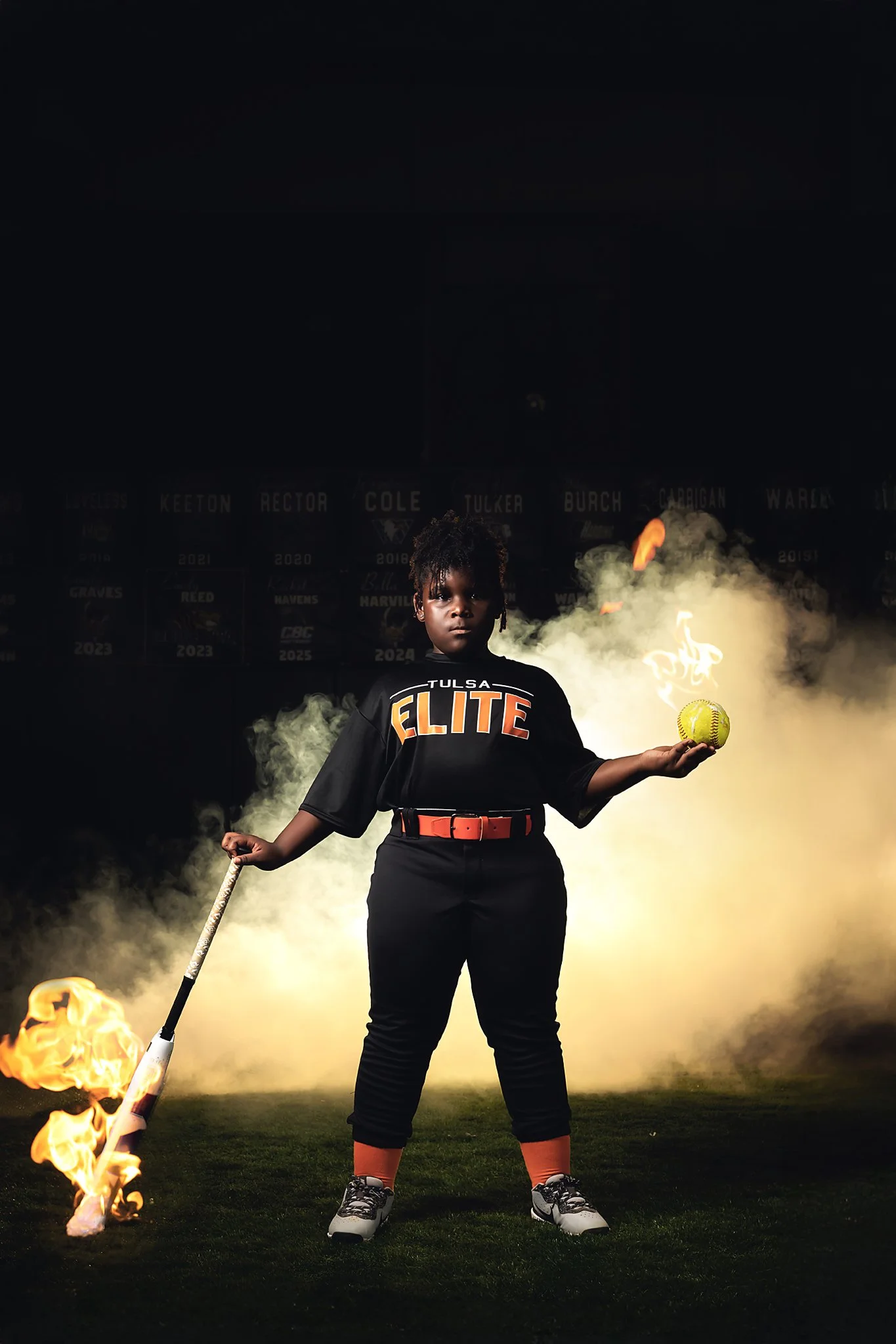 sports photography photographers with fire in arkansas.jpg