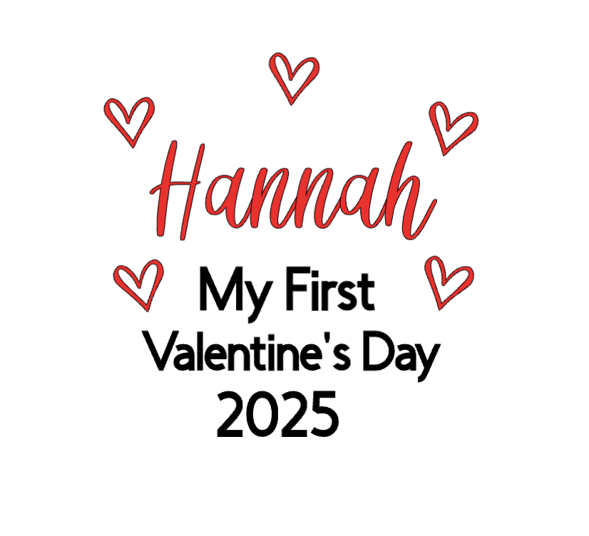 Personalised First Valentines Vest 2025