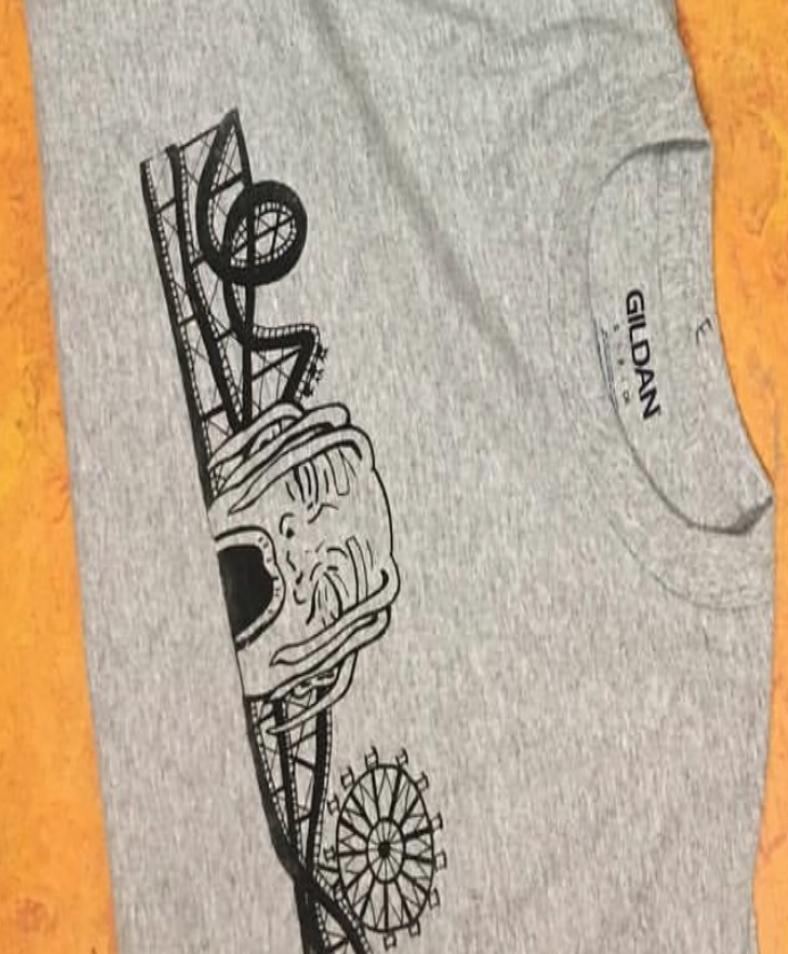"Astroworld" and "FEFE" screen prints as a project for Advanced Art class
