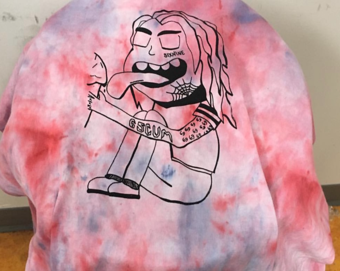 "Astroworld" and "FEFE" screen prints as a project for Advanced Art class