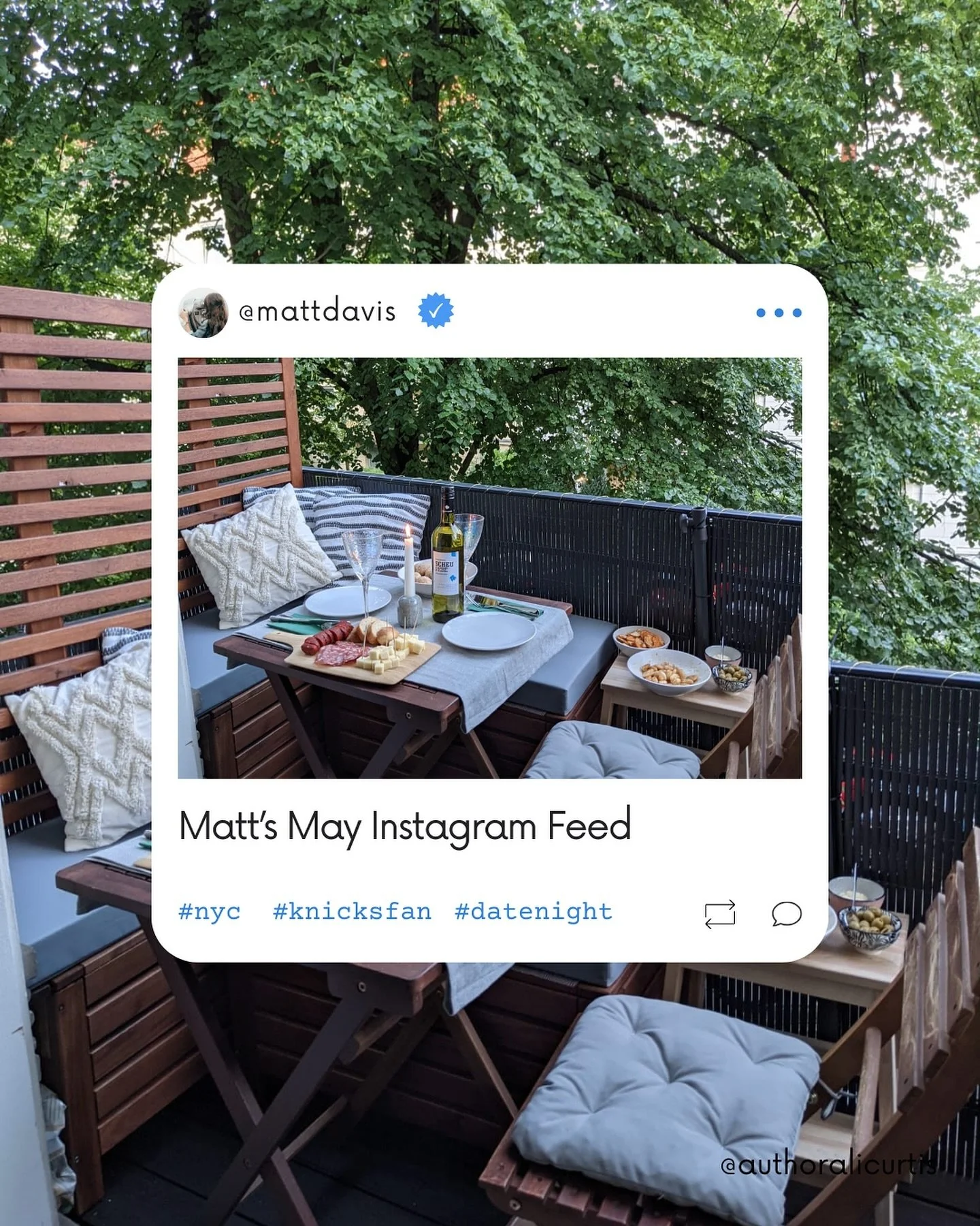 Awhile back, I gave you Emily&rsquo;s Instagram, so here is Matt&rsquo;s!

What else do you think he&rsquo;d be sharing?