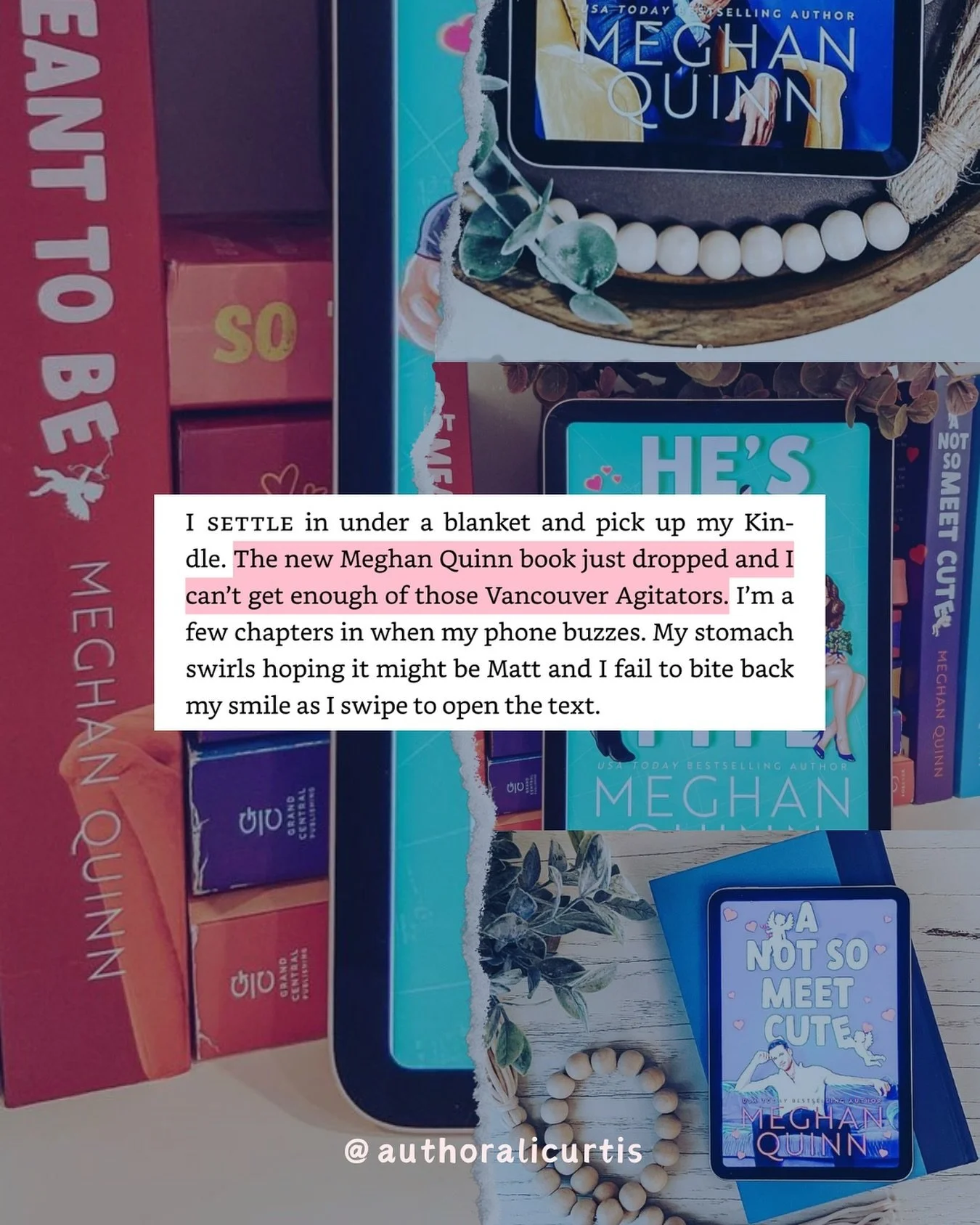If you know me, you know I adore Meghan Quinn... so of course I had to give her Vancouver Agitators series a cameo in In It to Win It!

Do you also love Meghan Quinn and/or hockey romance?