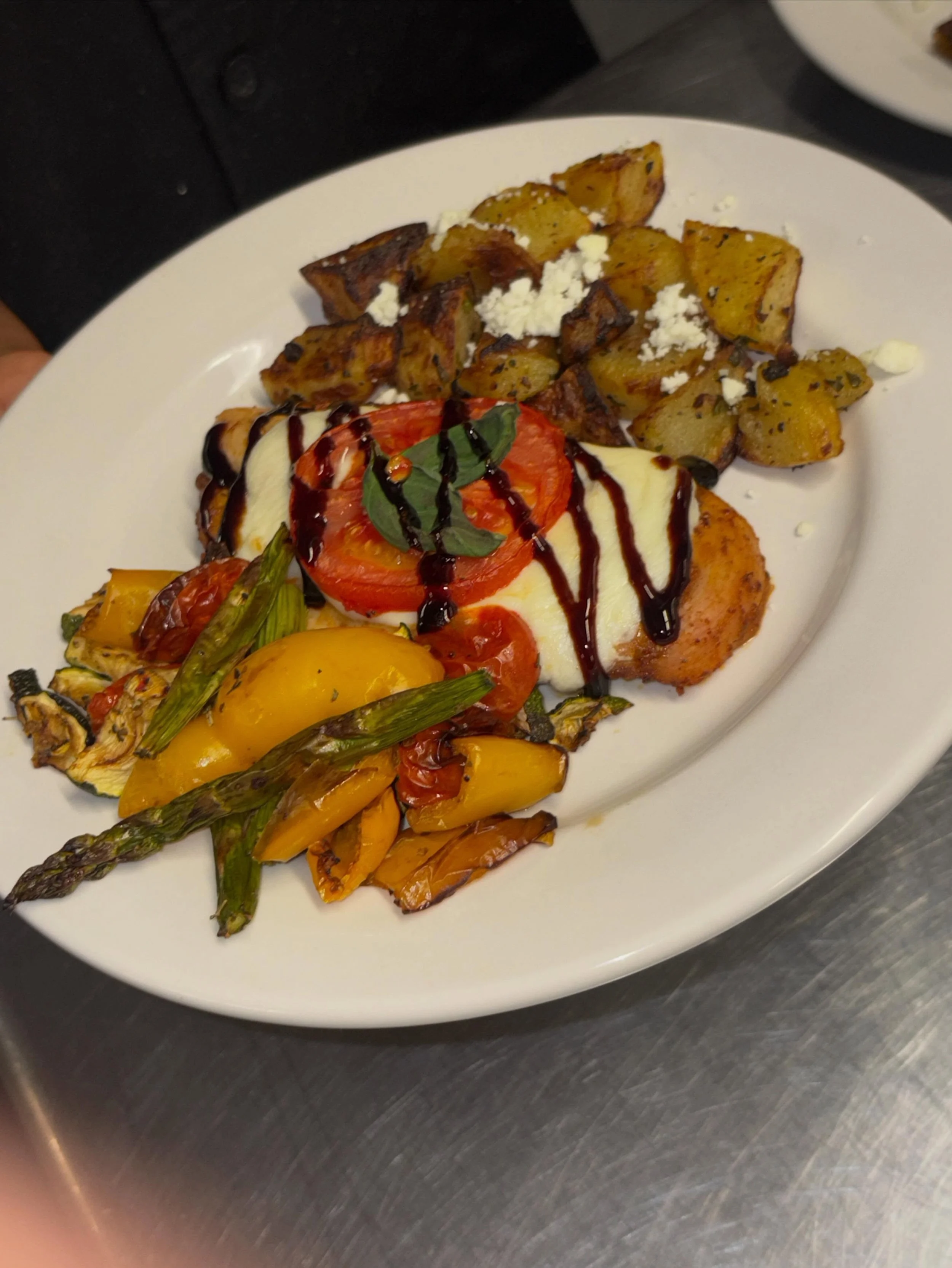 Final plates from yesterday&rsquo;s culinary challenge for our Path 4 youth! Let us know which one you want to try!
#1: Florence&rsquo;s Chicken Caprese with roasted potatoes and and Mediterranean veg medley
#2: Key&rsquo;s Tarragon mustard salmon wi