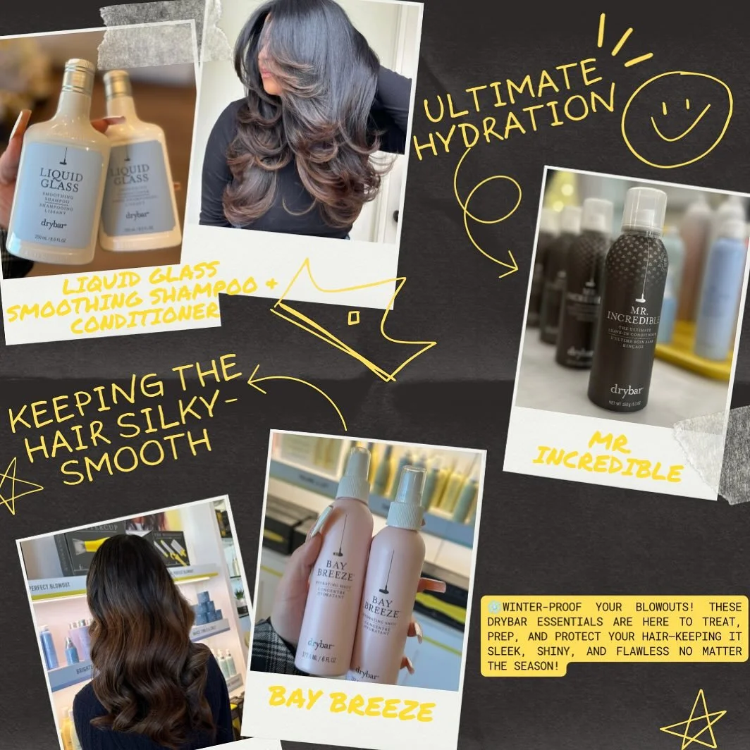 These products will keep your hair flawless all winter long! Ready to treat, prep, and protect against the cold, while ensuring your blowouts stay long-lasting through the holiday season. ✨❄️