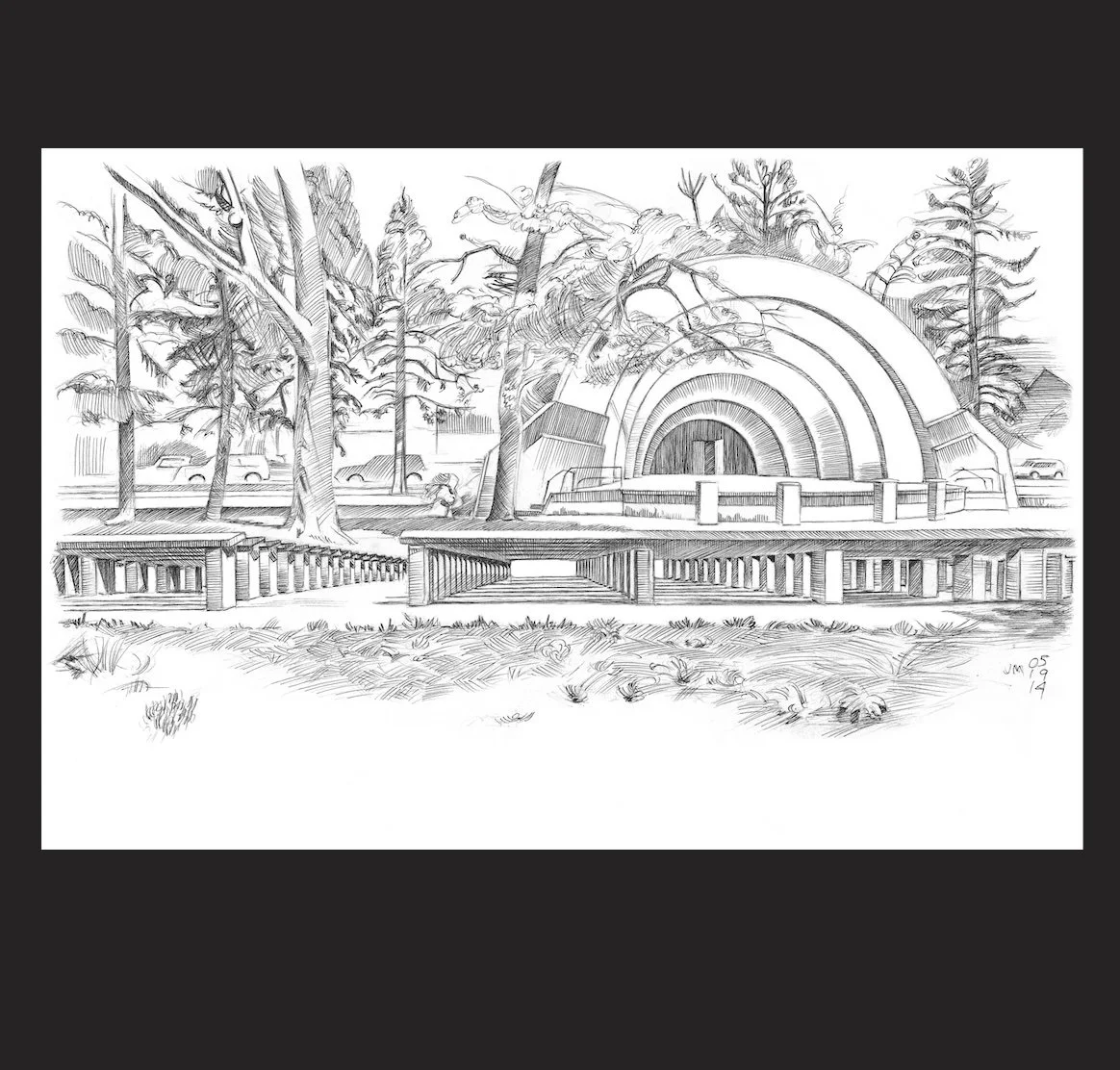 Boulder Bandshell Notecard (with envelope)