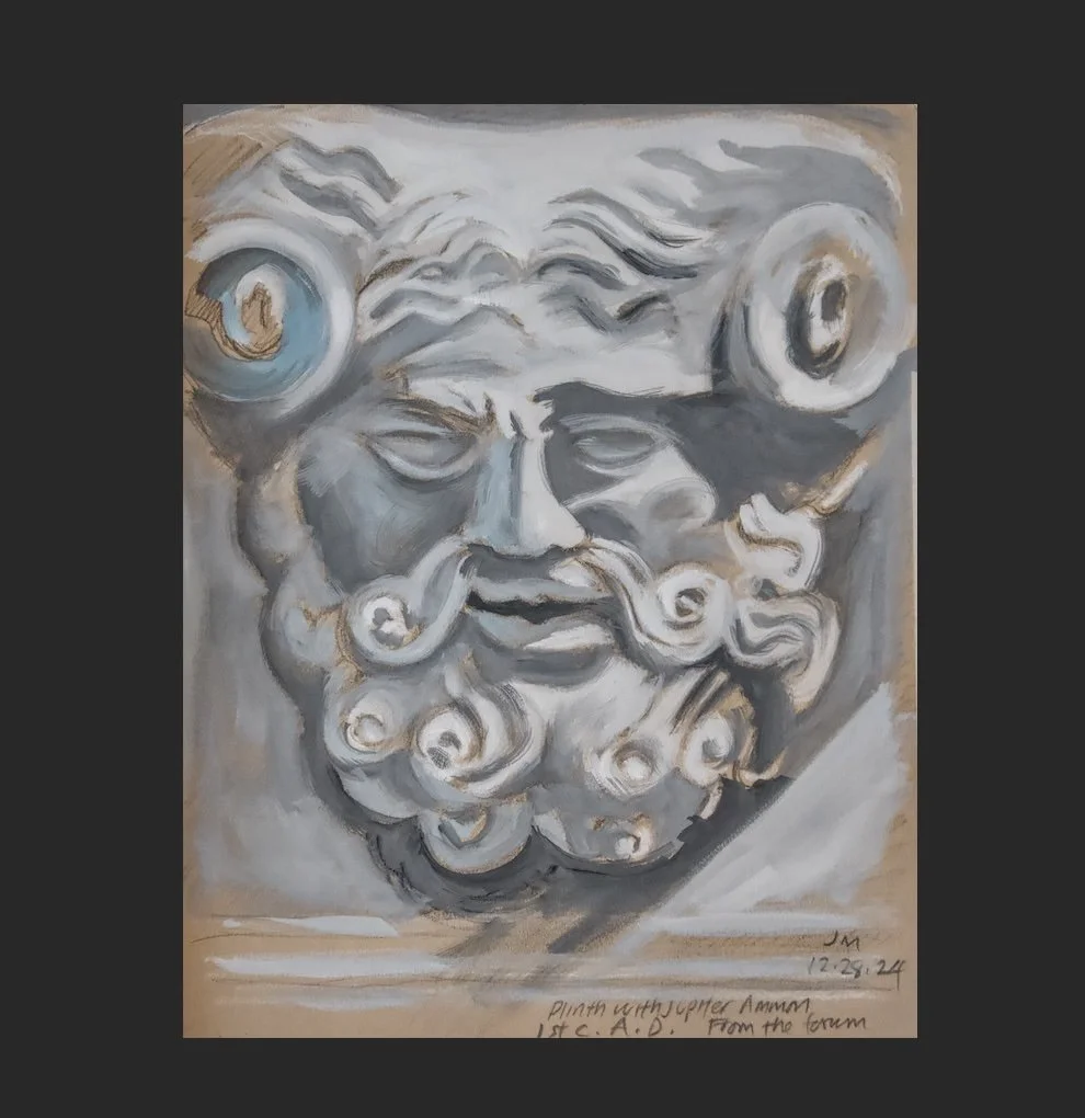 Jupiter Plinth, 1st C. A.D., Aquileia, Italy Notecard (with envelope)