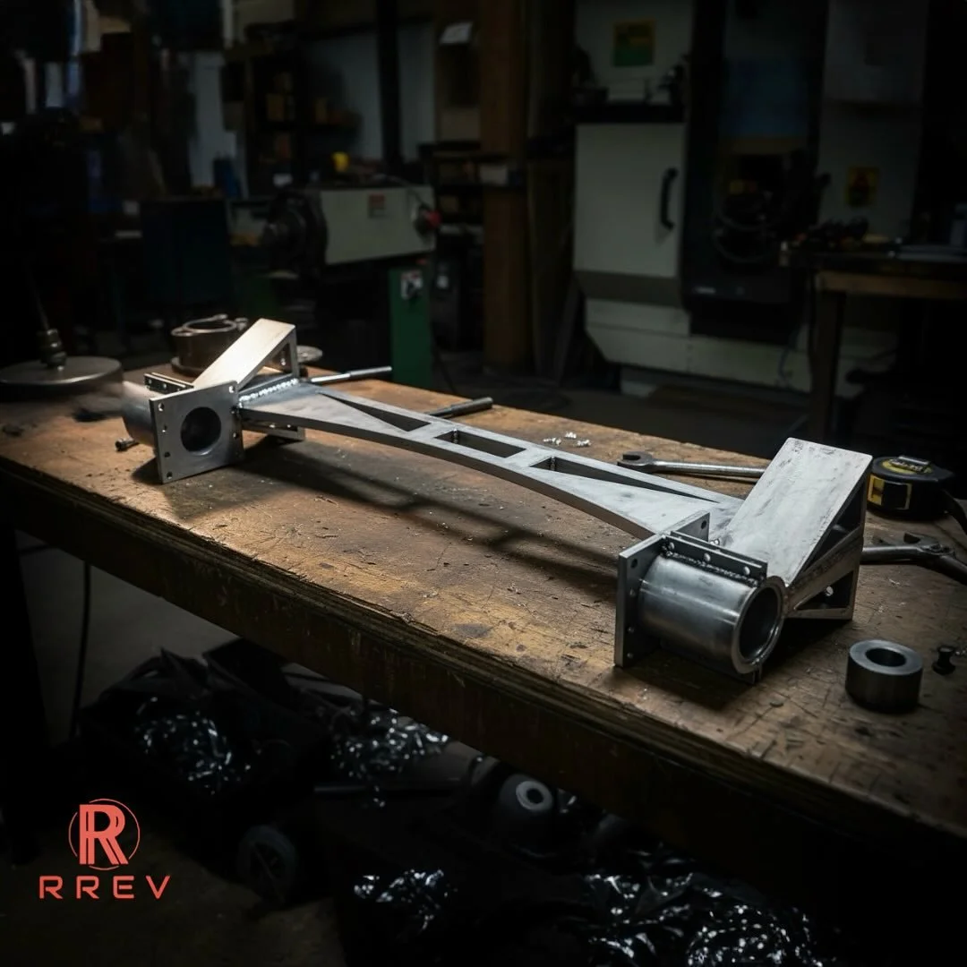 The RREV Diamond Pivot System (DPS) parts are nearly complete and ready for installation onto the EXP 6x6 chassis to mount the box. This system is a structural interface between a truck chassis and the box. Instead of rigidly bolting the box to the w