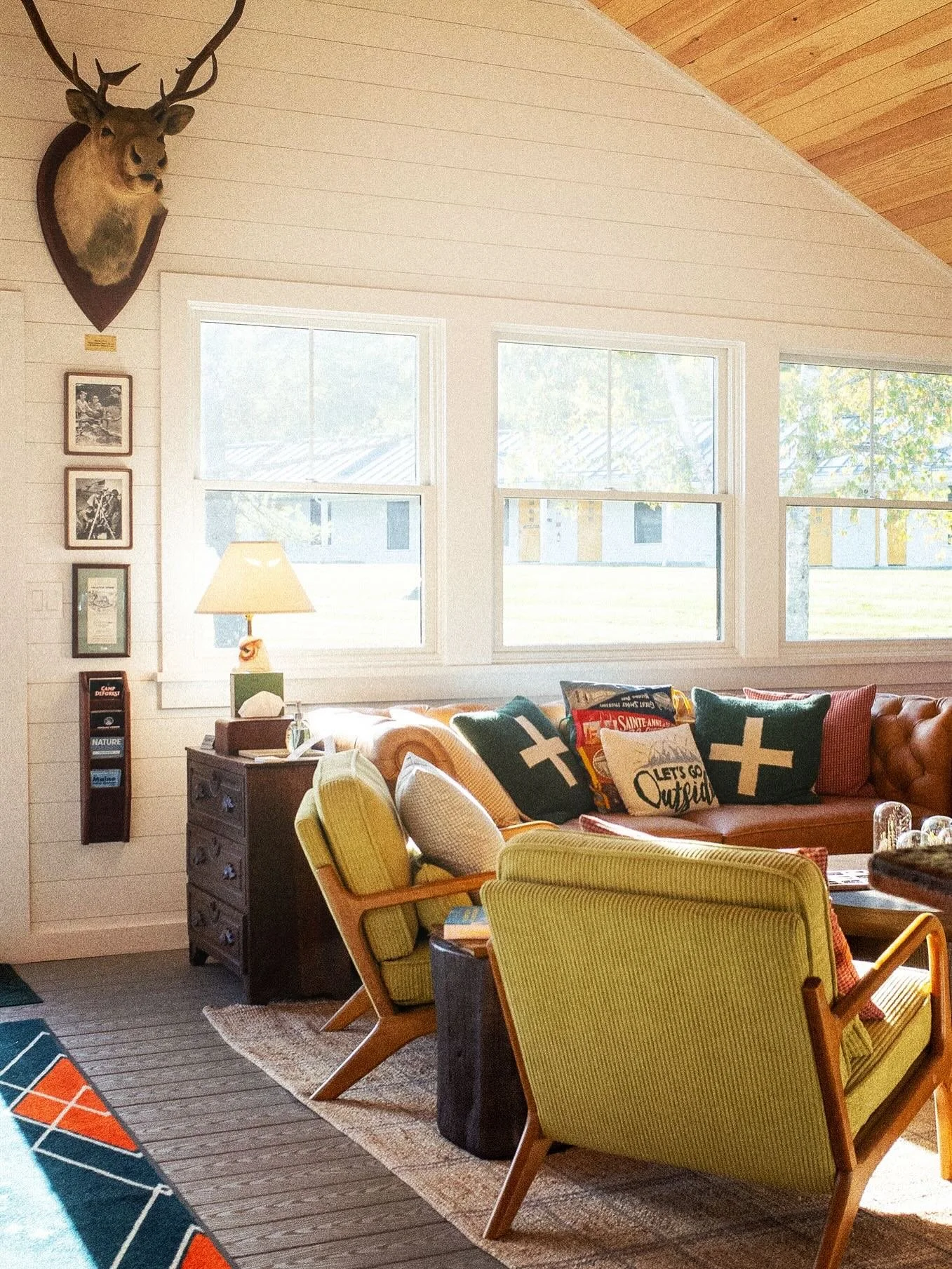 “We worked through a lot of different concepts for the lobby lounge, we wanted it to be functional of course, but overwhelming we kept coming back to cozy. Ultimately we want it to feel like your living room. A more magical version in a way, as