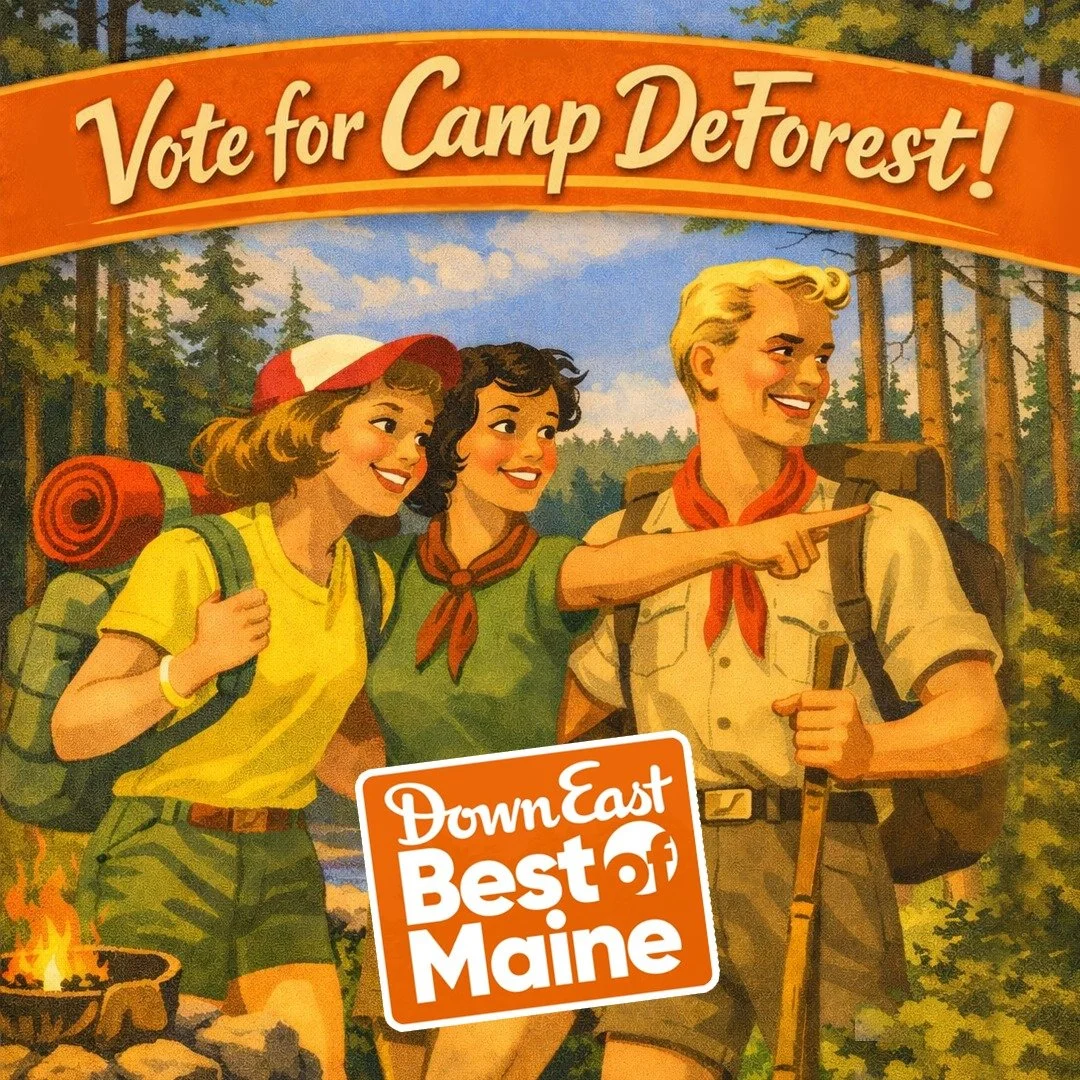 ATTENTION CAMPERS 📣

We&rsquo;ve been nominated for @downeastmagazine's Best of Maine (Hotels &amp; Resorts) and we&rsquo;re going for the gold!

Your mission (should you choose to accept it):

Point your browser to: https://vote.downeast.com/travel