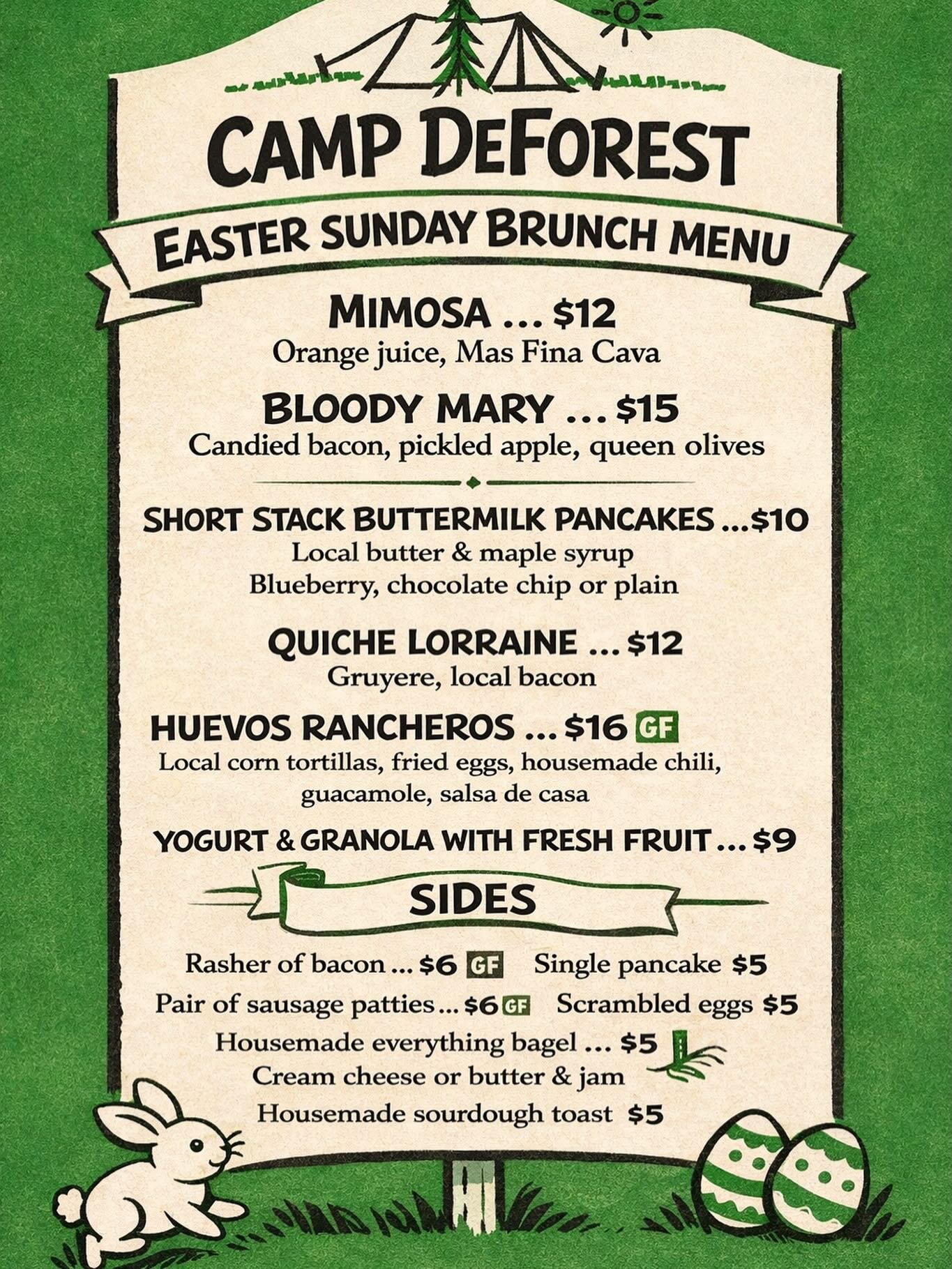 Menu! #sundaybrunch #easter #happy