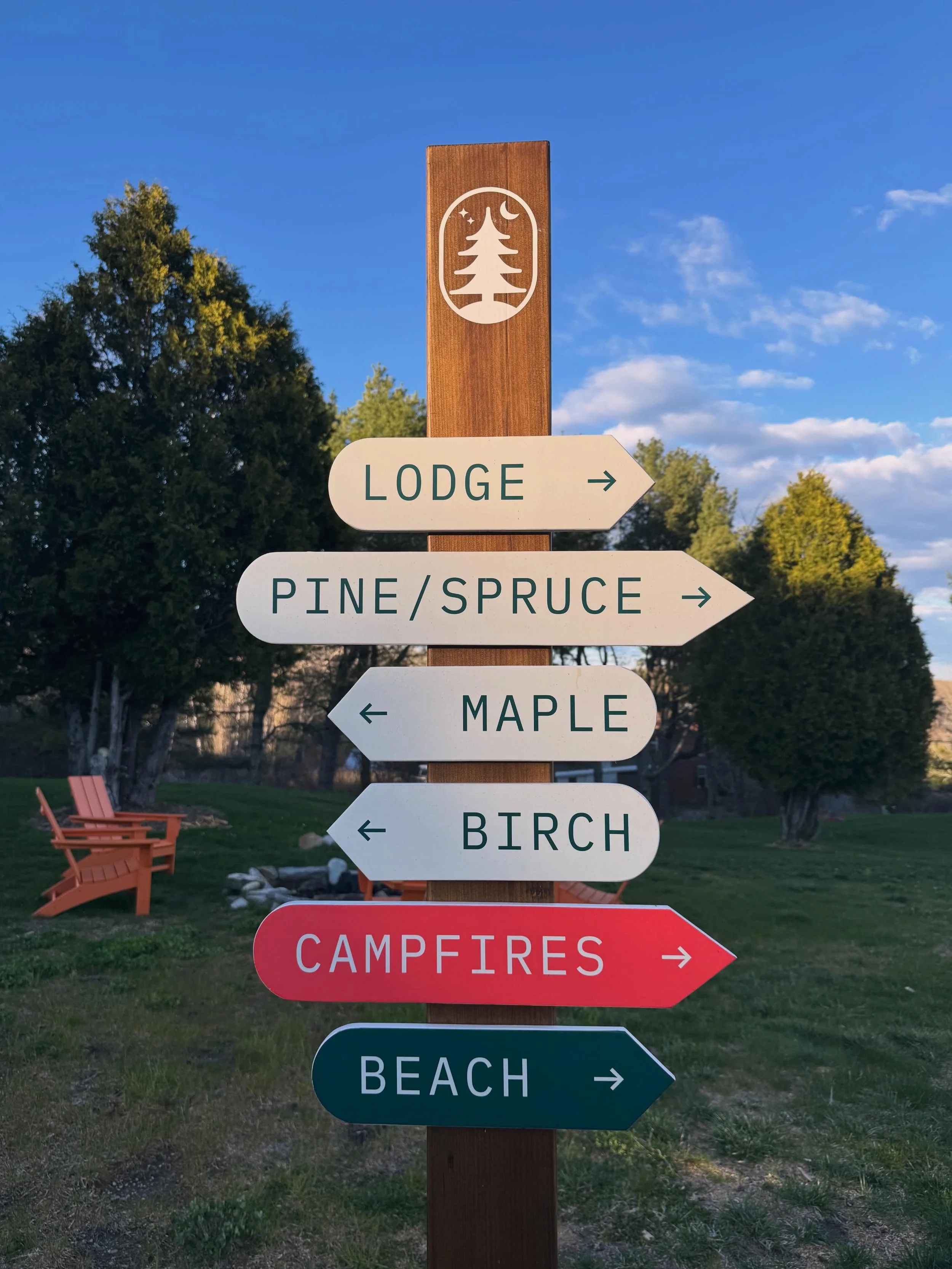 This is your sign to book a stay at Camp DeForest this summer before we are sold out! @campdeforestme #happyplace #summercamp #vacationland #joy