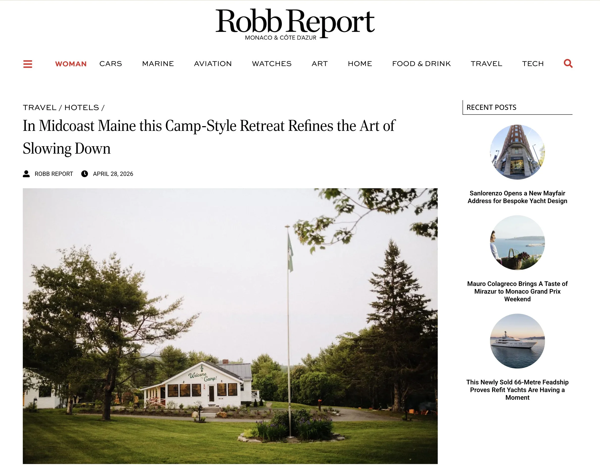 In Midcoast Maine this Camp-Style Retreat Refines the Art of Slowing Down