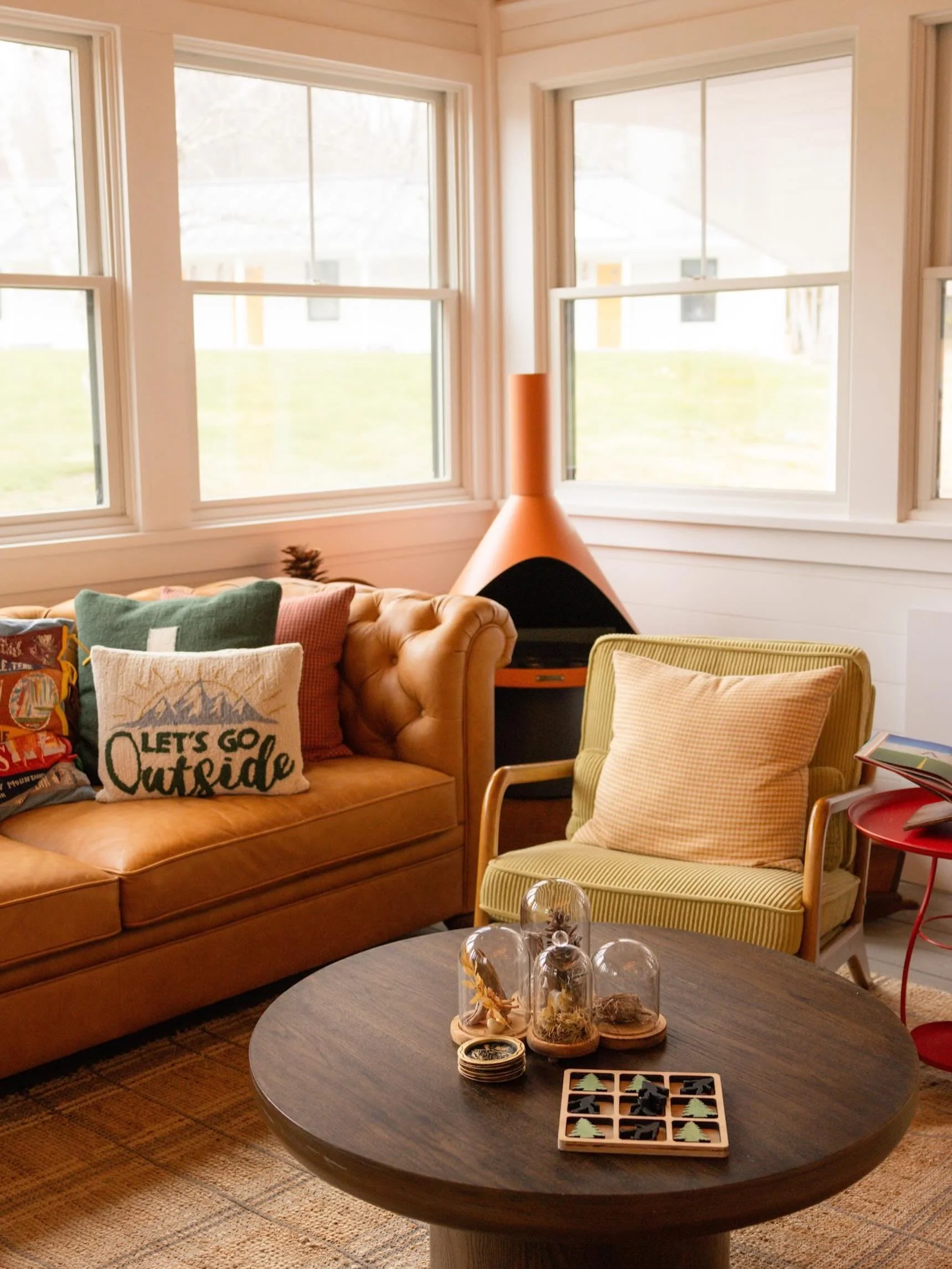 The lounge is open and ready for lounging! @campdeforestme #happyplace #vacationland #maine #summer2026 #vacay