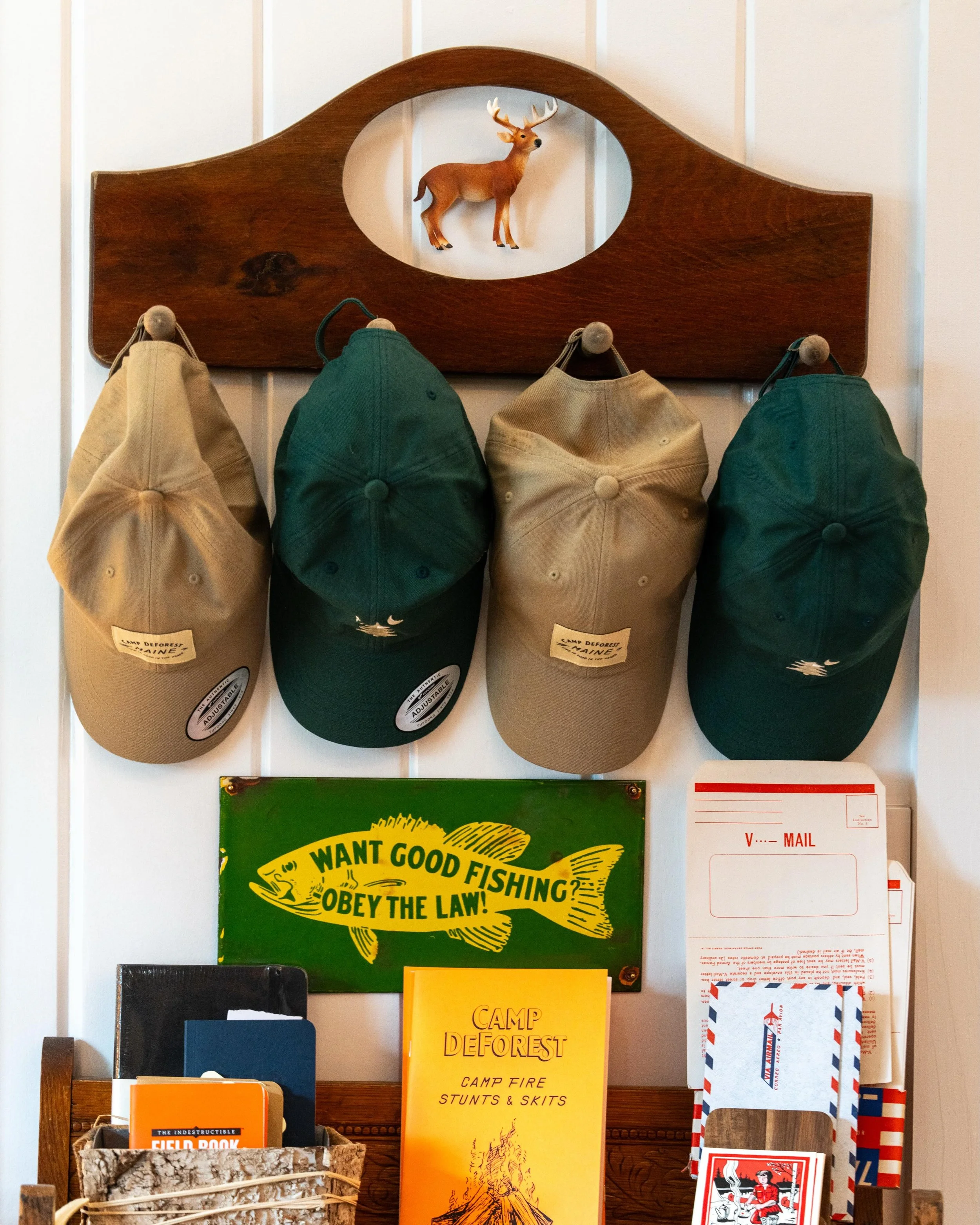 📝 Provisions 🧢🏹🪁🛎️ Come check out our little lobby shop! @campdeforestme #maine #midcoastmaine #summer2026 #happyplace #hotel