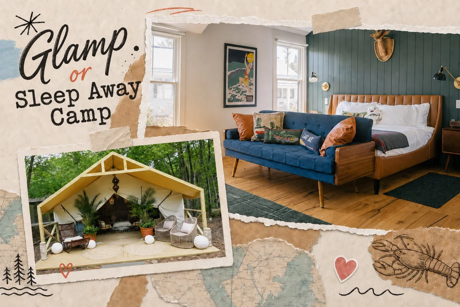 Glamping in Maine vs Camp-Themed Hotels: Which Wins?