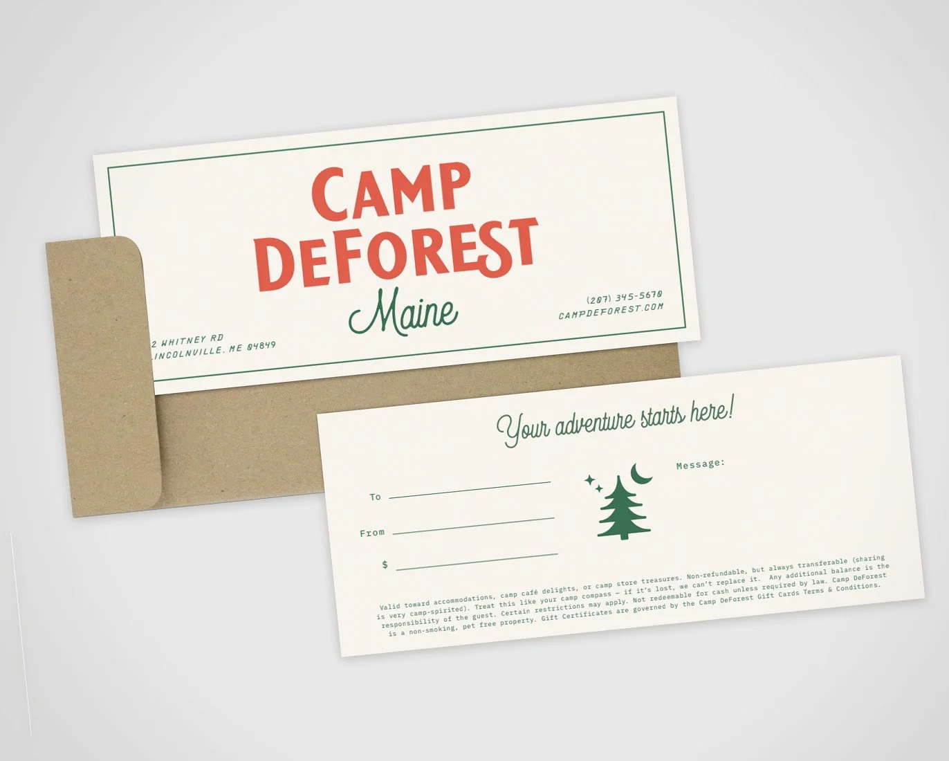 Camp DeForest Gift Certificate