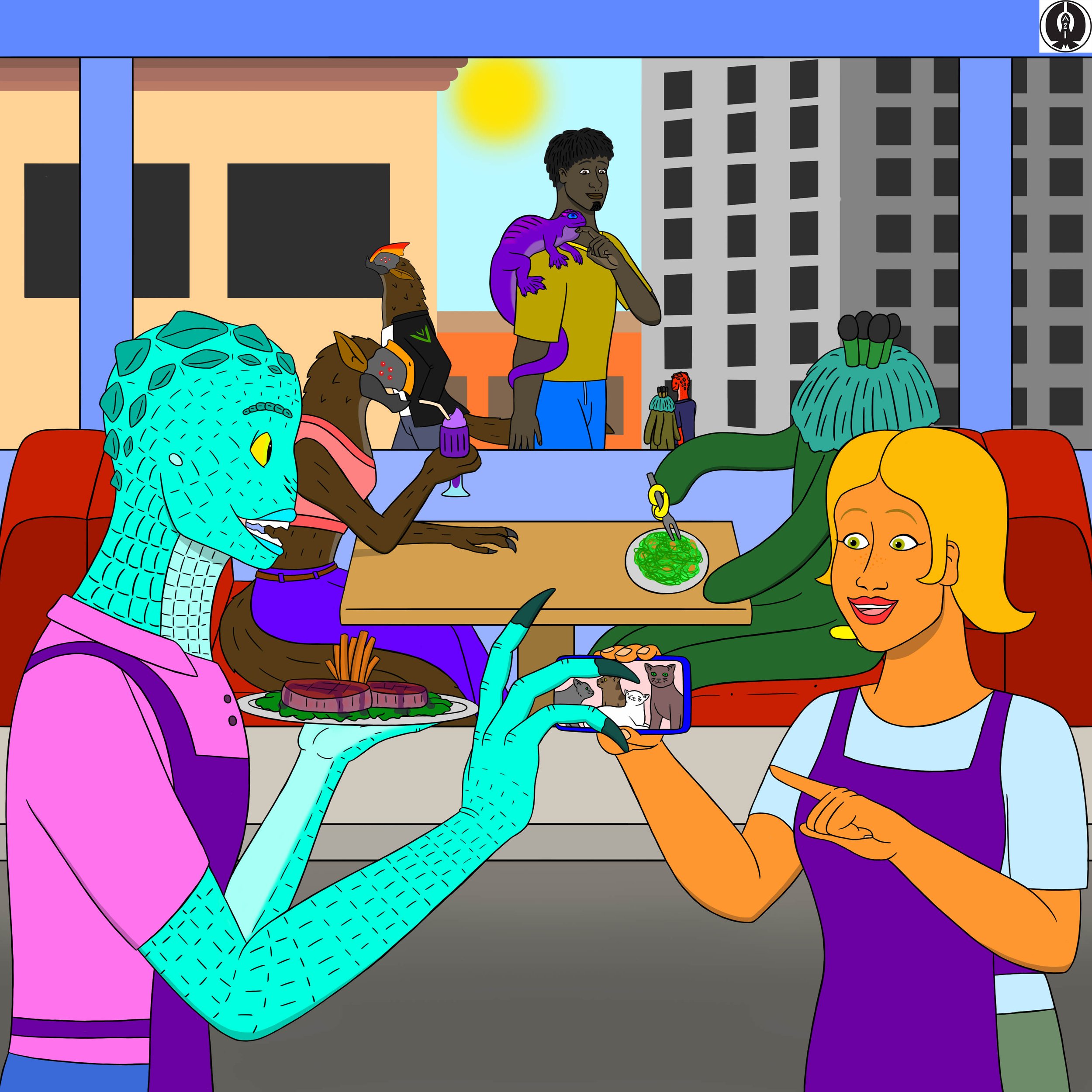 It’s So Cute! - A Colored Illustrated Panel