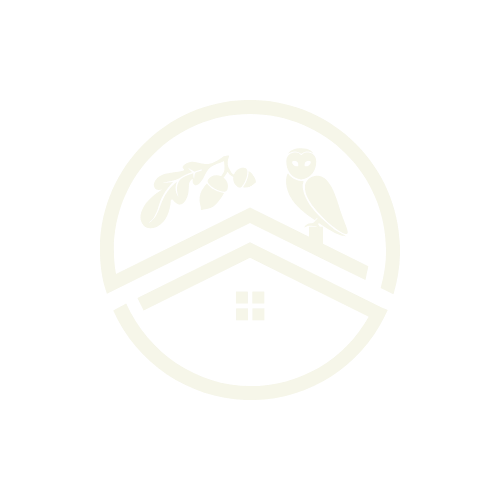 Oak & Owl Logo - Cream