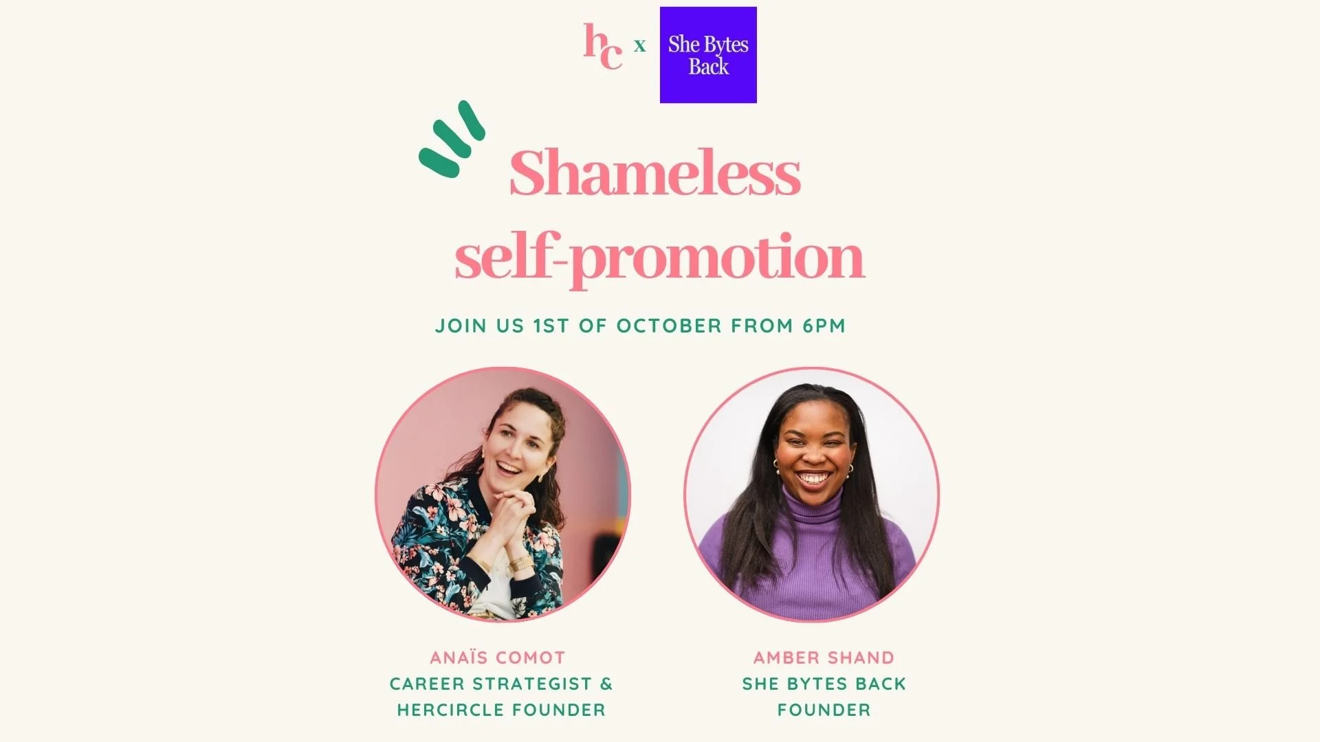 Shameless self-promotion (in-person)