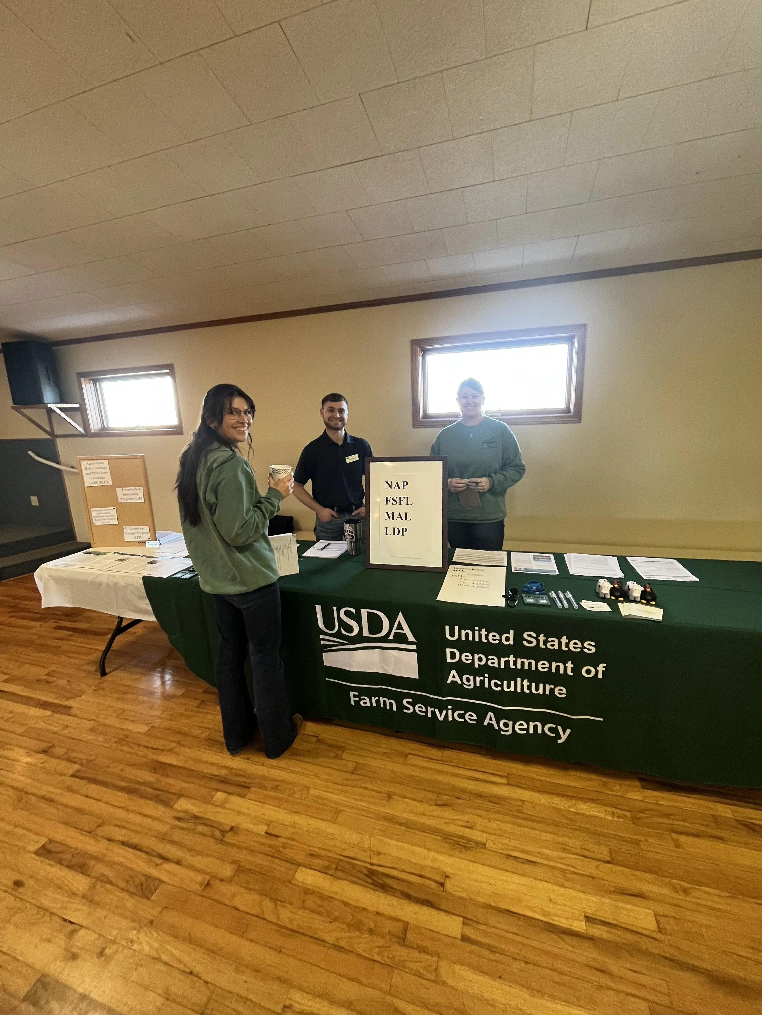 January 30, 2025 - Local Working Group Meeting FSA Members L to R: Molly MacDonald and Robin Fogle 