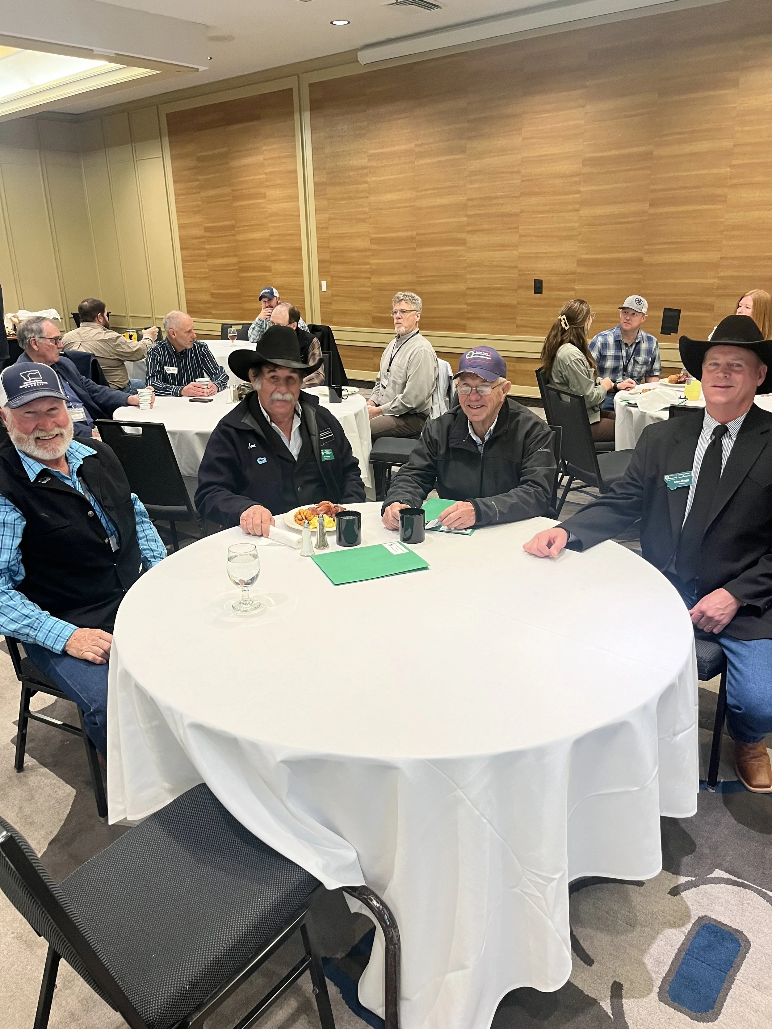 Monte Billing, Joe Gibson, Calvin Thomas, and Dean Rogge at the 2023 MACD Convention 