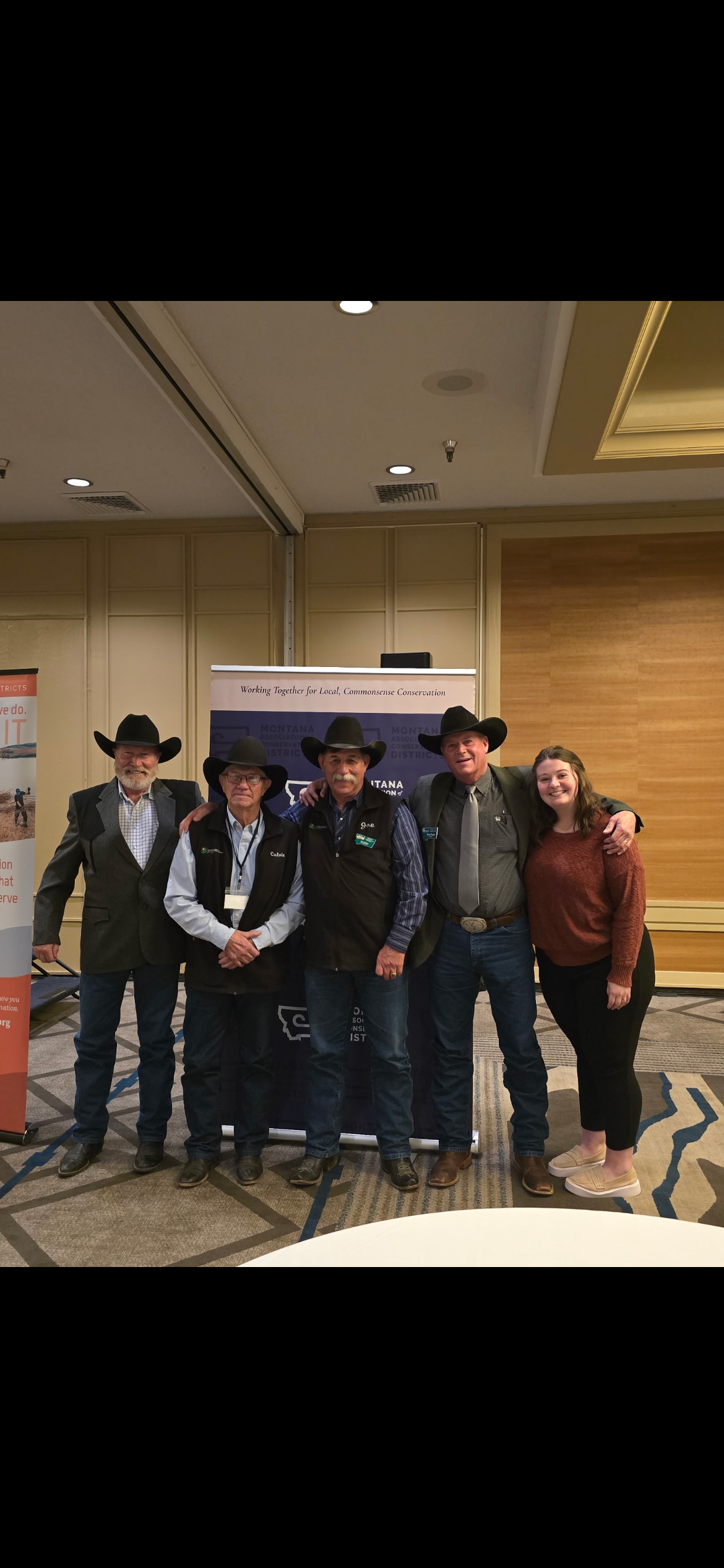 Monte Billing, Calvin Thomas, Joe Gibson, Dean Rogge, and Macy Bliss at the 2025 MACD Convention 