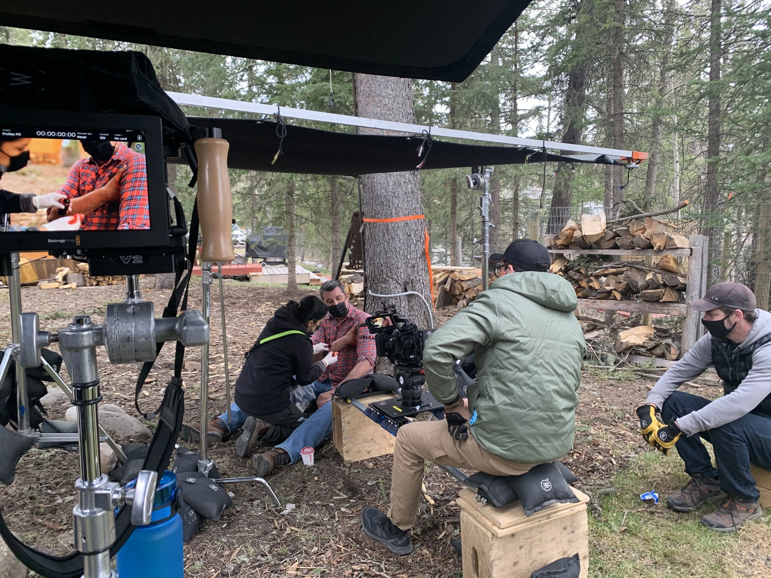BTS from recreation shoot