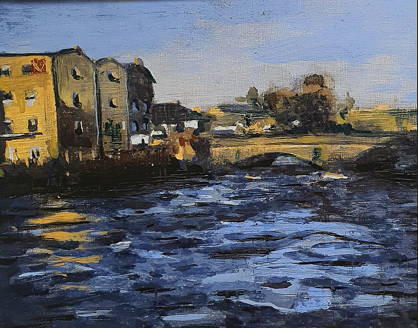 Wolfe Tone Bridge Oil On Panel 15x20cm €275