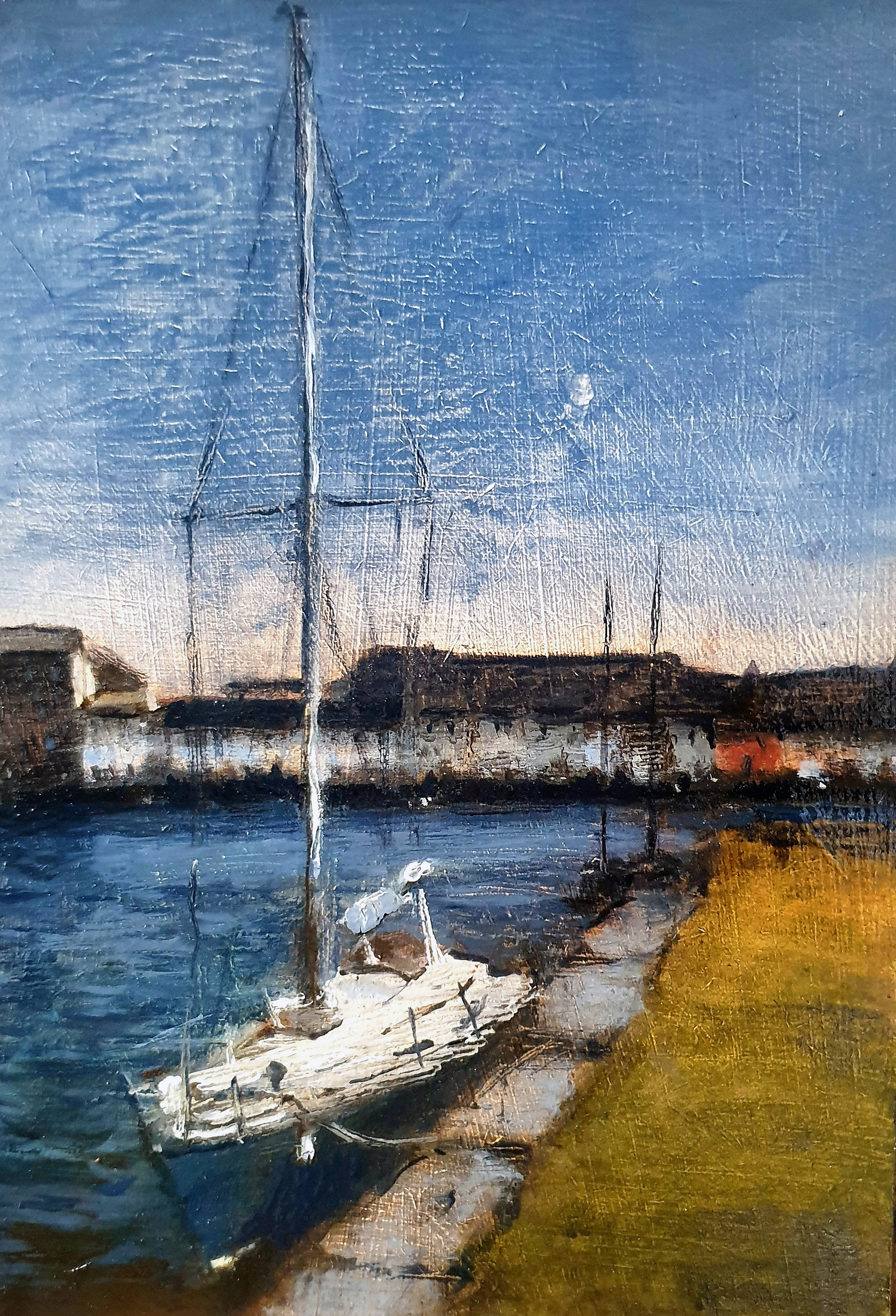 Claddagh Quay 21x30cm Oil on panel
€650